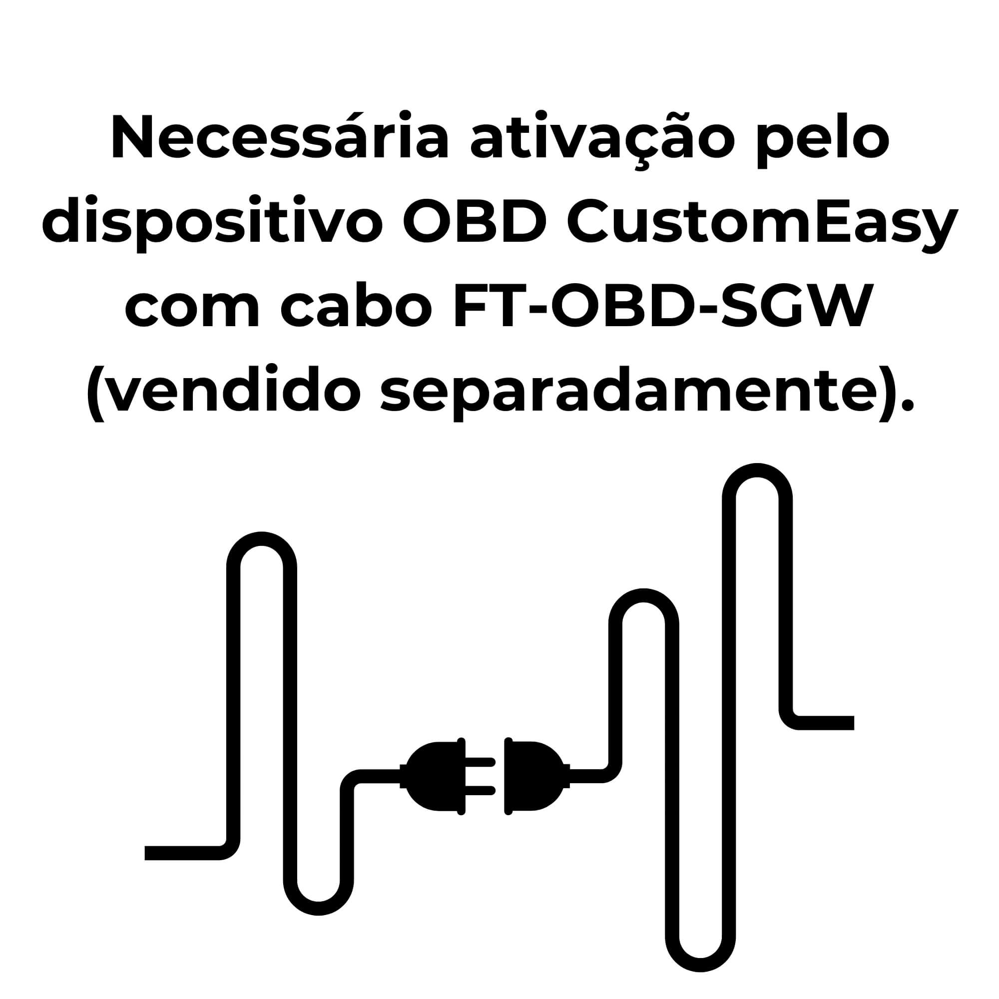 Câmera de Ré Digital FT-CAM-FCA Para Pulse 2022/2024 e Fastback 2023/2024 Faaftech - 3916