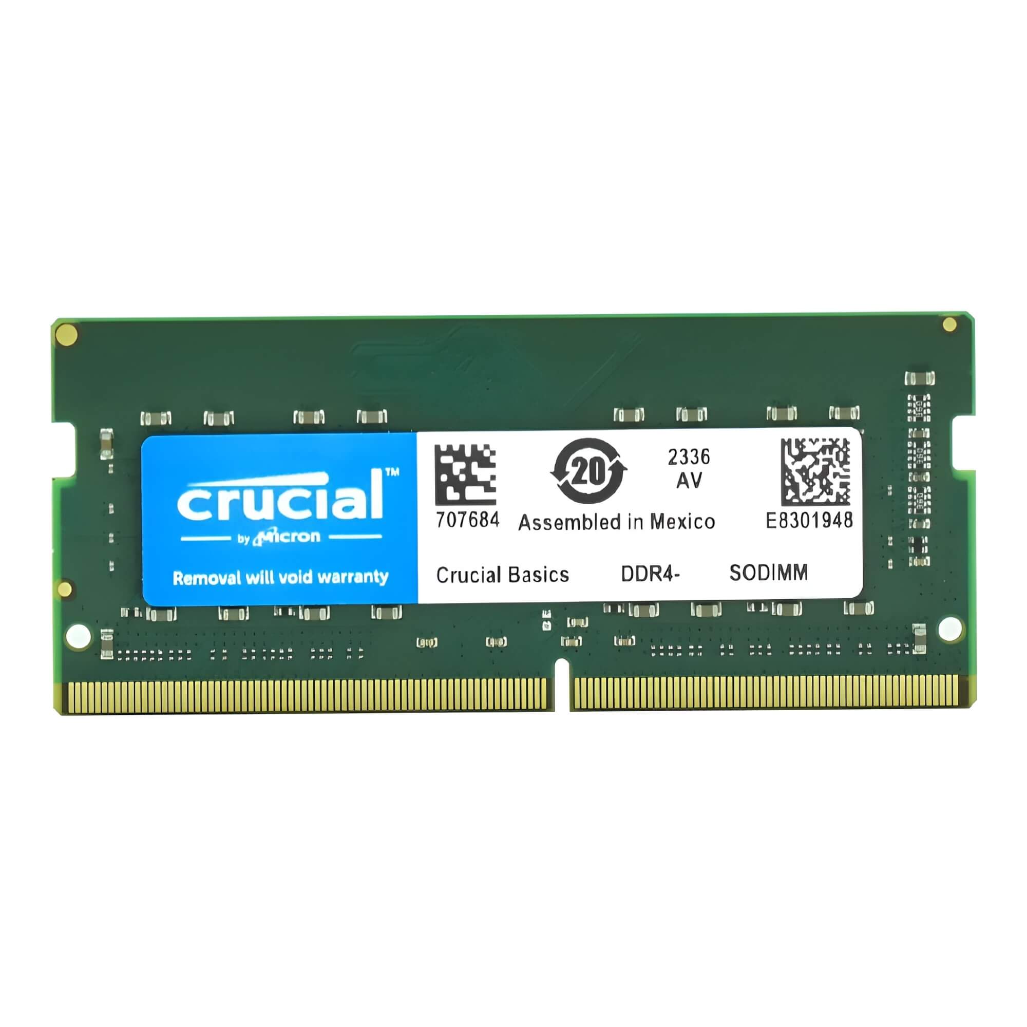 Memória Ram 8GB DDR4 3200MHZ p/ Notebook Crucial - CB8GS3200