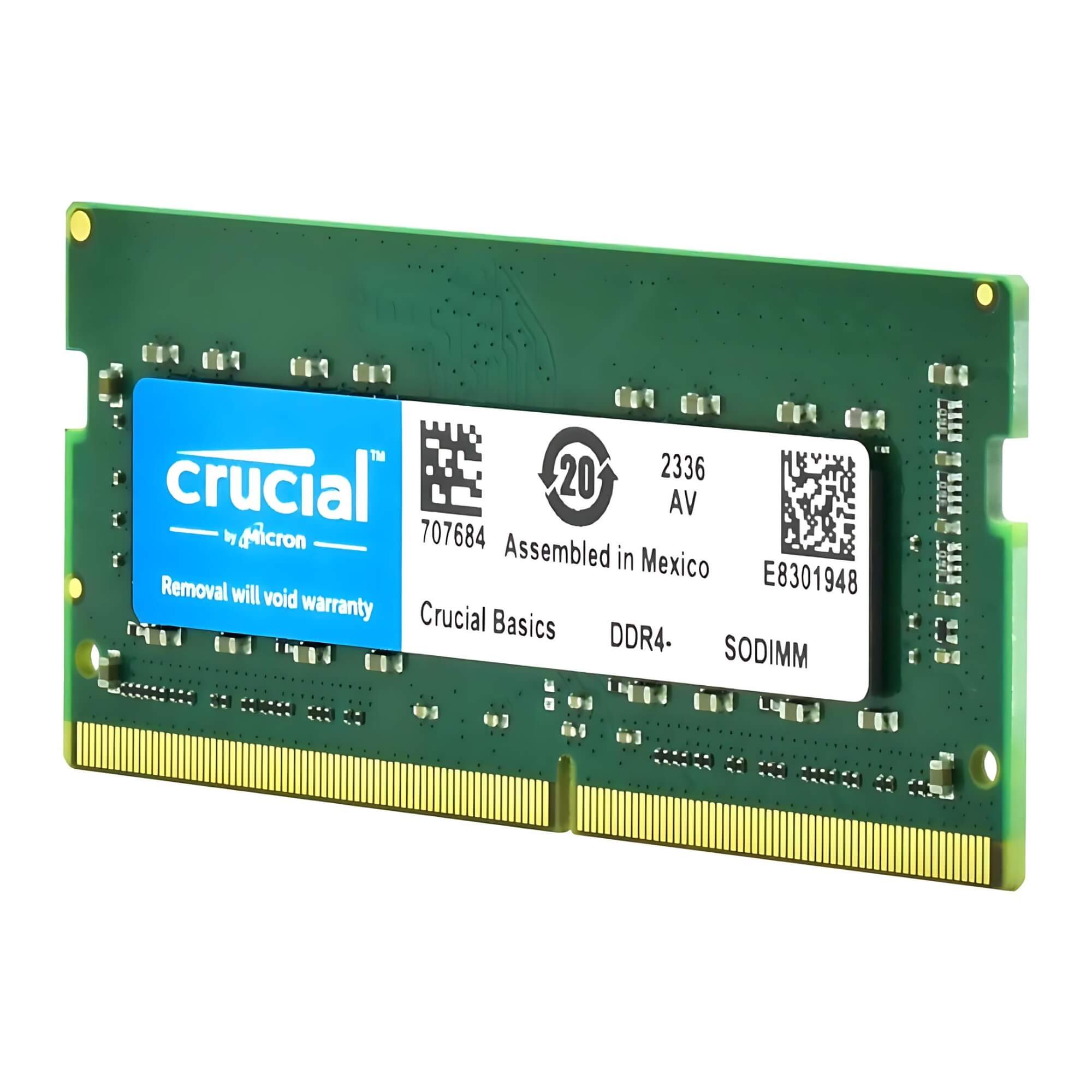 Memória Ram 8GB DDR4 3200MHZ p/ Notebook Crucial - CB8GS3200