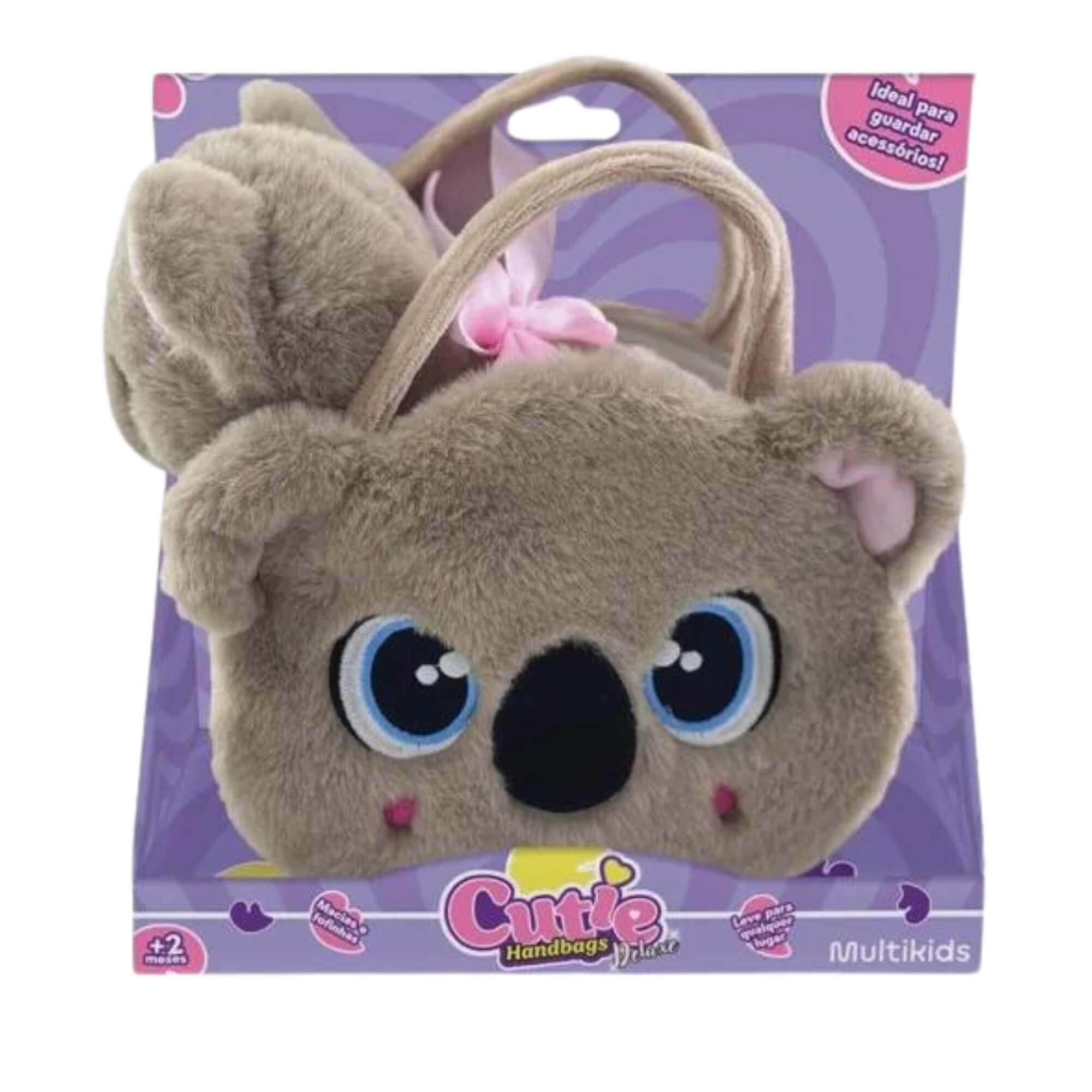 Bolsa de Pelúcia Cutie Handbags Koala Deluxe Multikids - BR2225