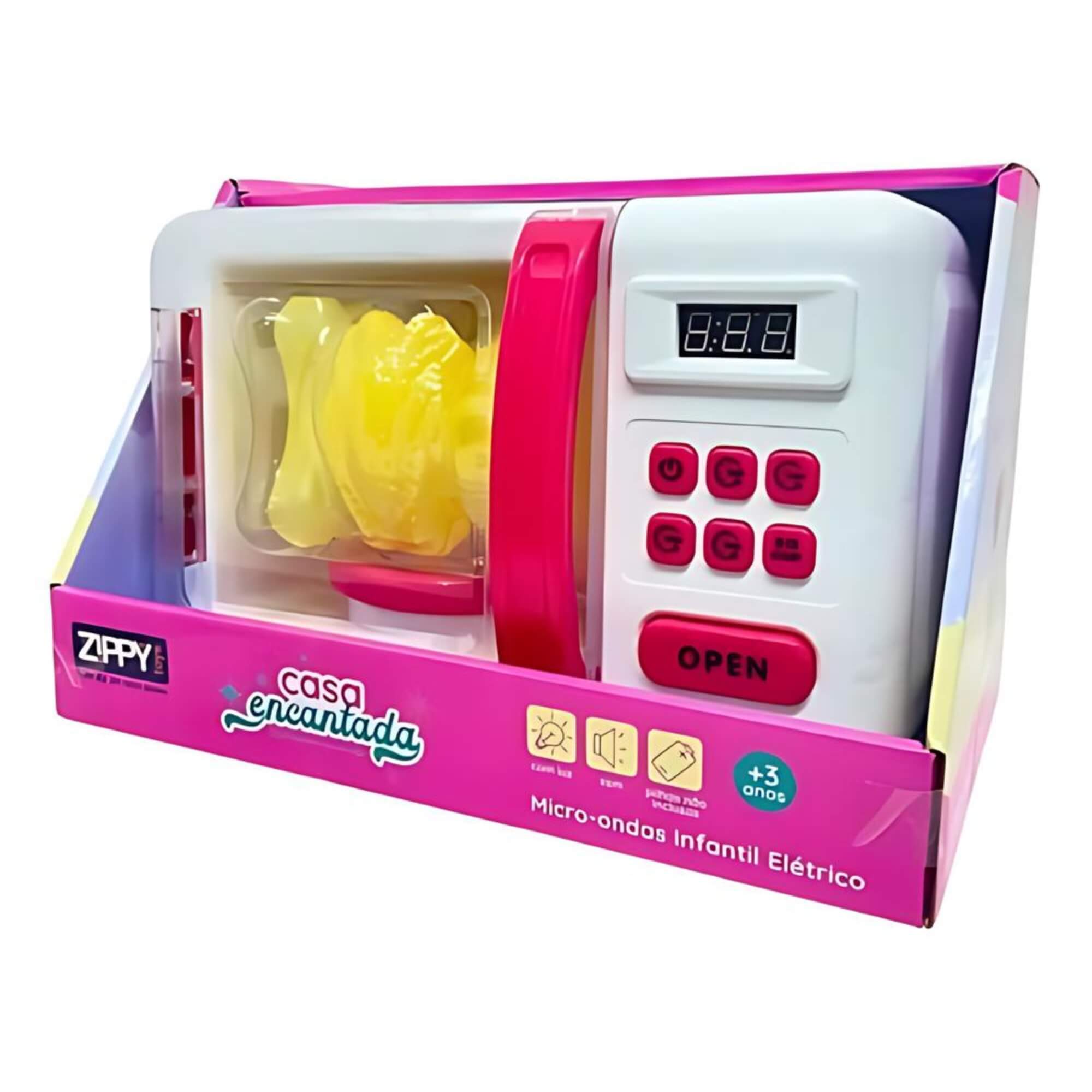 Microondas Infantil Elétrico Casa Encantada Zippy Toys - 9257