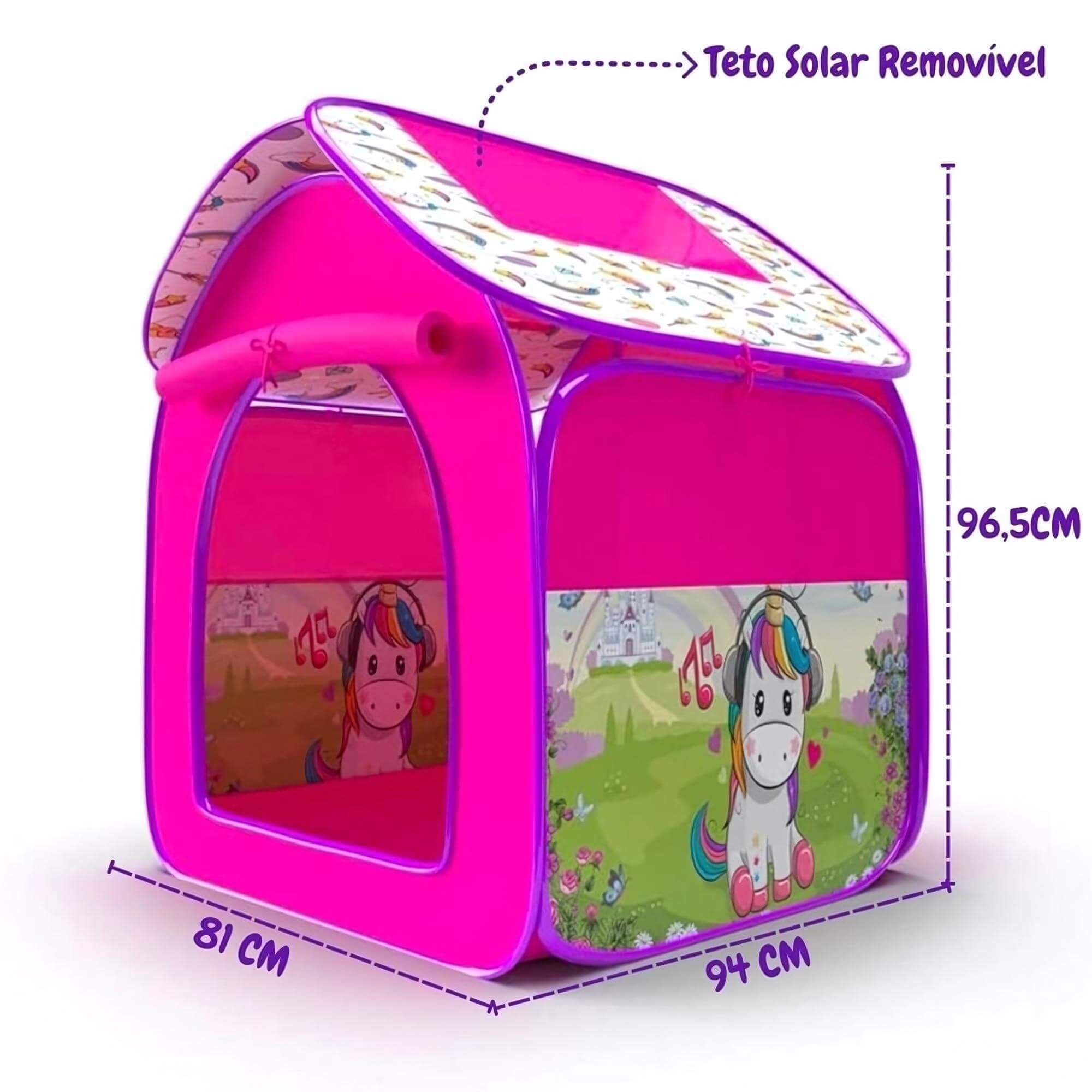 Barraca Infantil Portátil Casa Unicórnio Zippy Toys - 8353