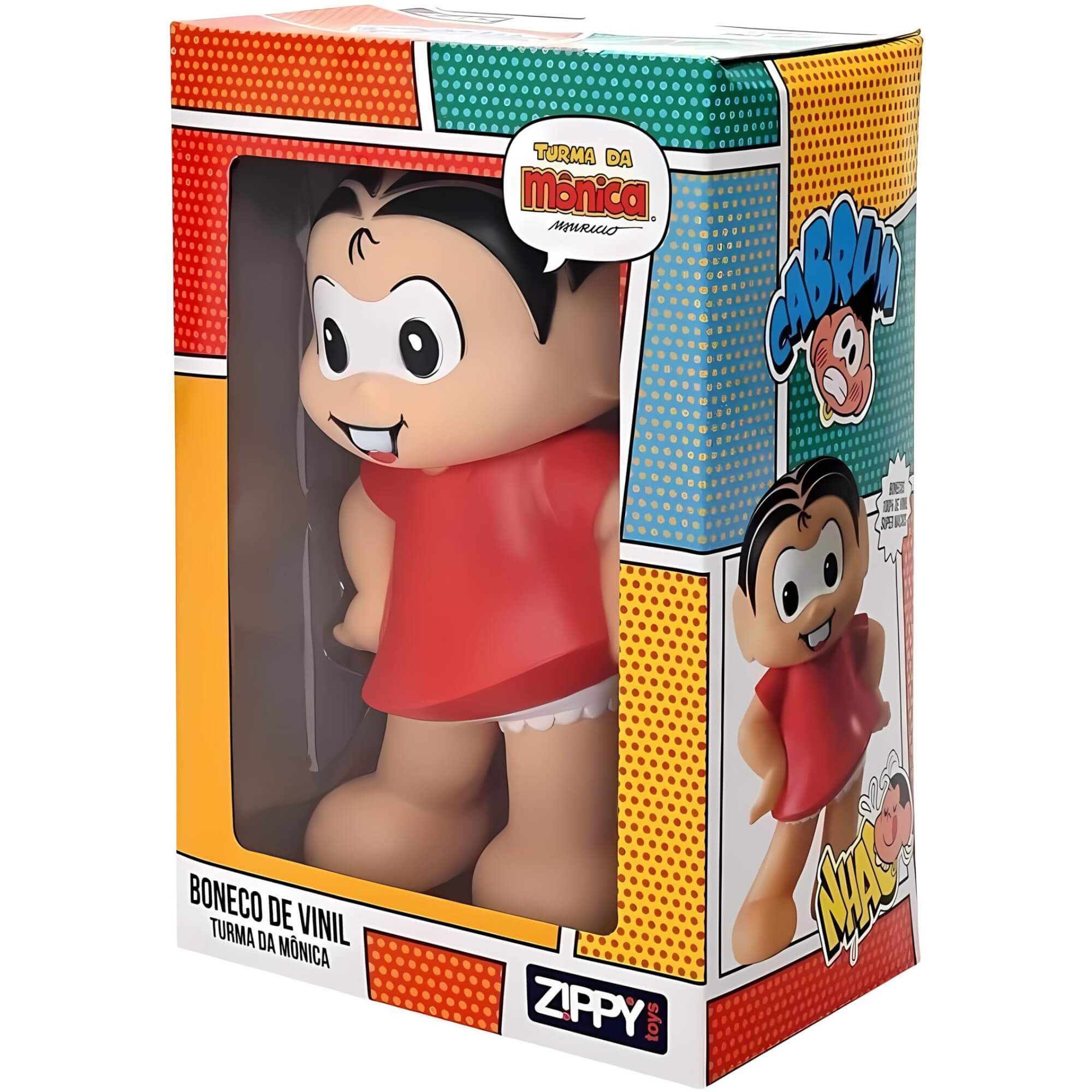 Boneca Mônica de Vinil Turma da Mônica Zippy Toys - 7321