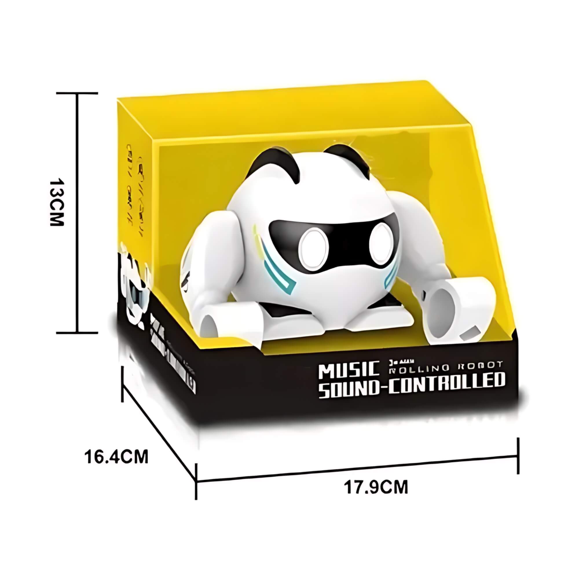 Brinquedo Infantil Robô Divertido de Indução Inteligente Branco Zippy Toys - 9231