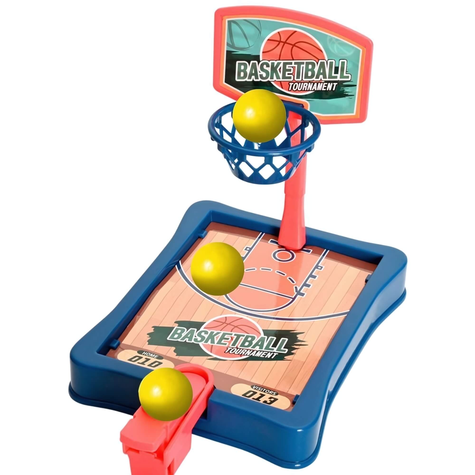 Brinquedo Infantil Mini Jogo Basquete de Mesa com 6 Bolinhas Zippy Toys - 8343