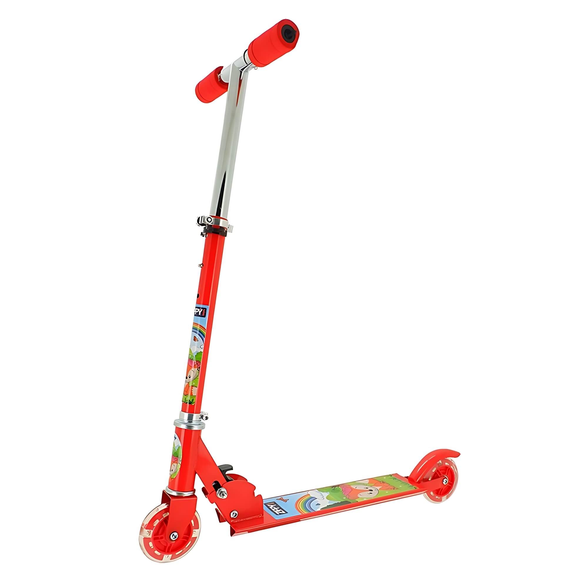 Patinete Raposinha Dobrável 2 Rodas Vermelho Zippy Toys - 8742