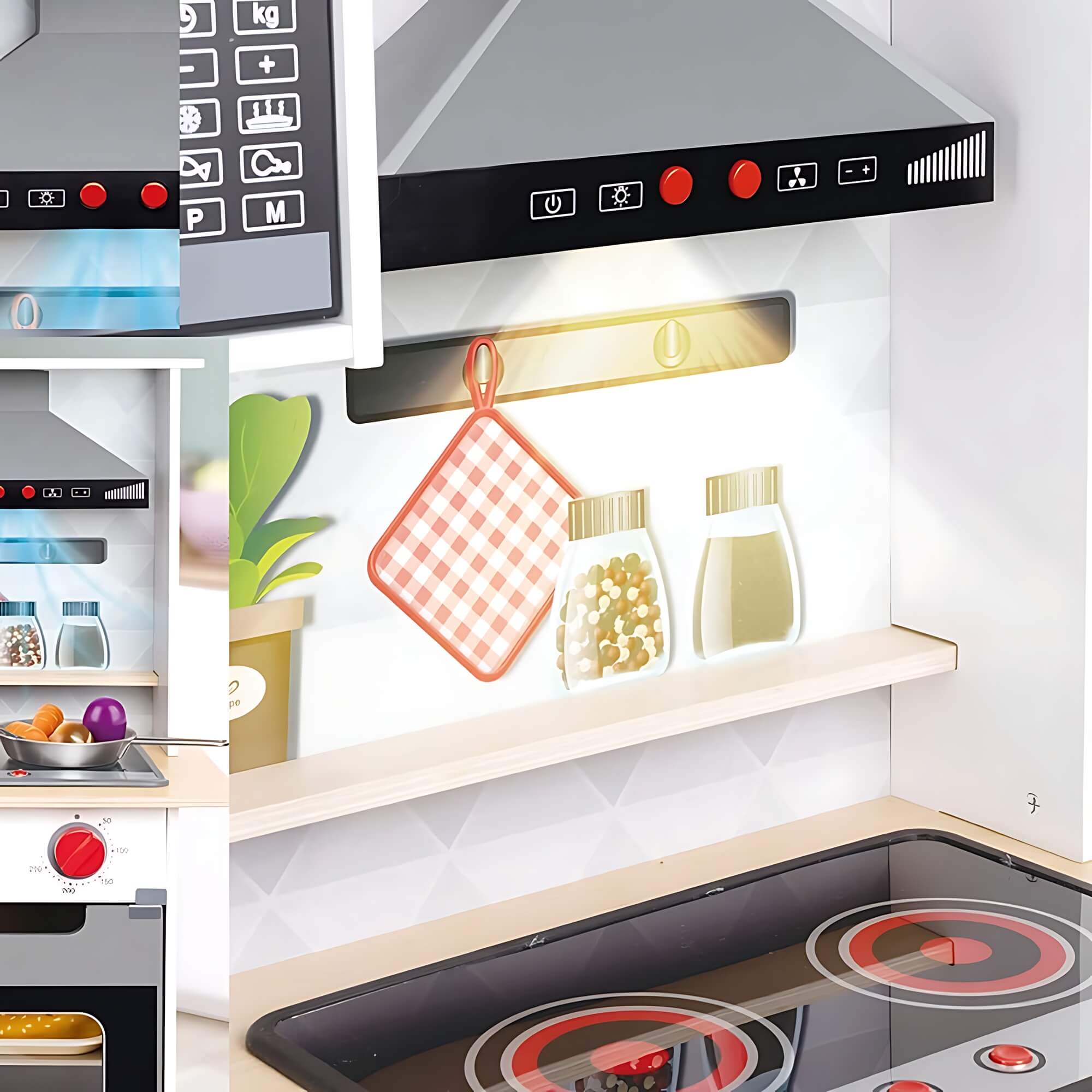 Brinquedo Infantil Cozinha Premium em Madeira 62 Peças Xalingo - 67589