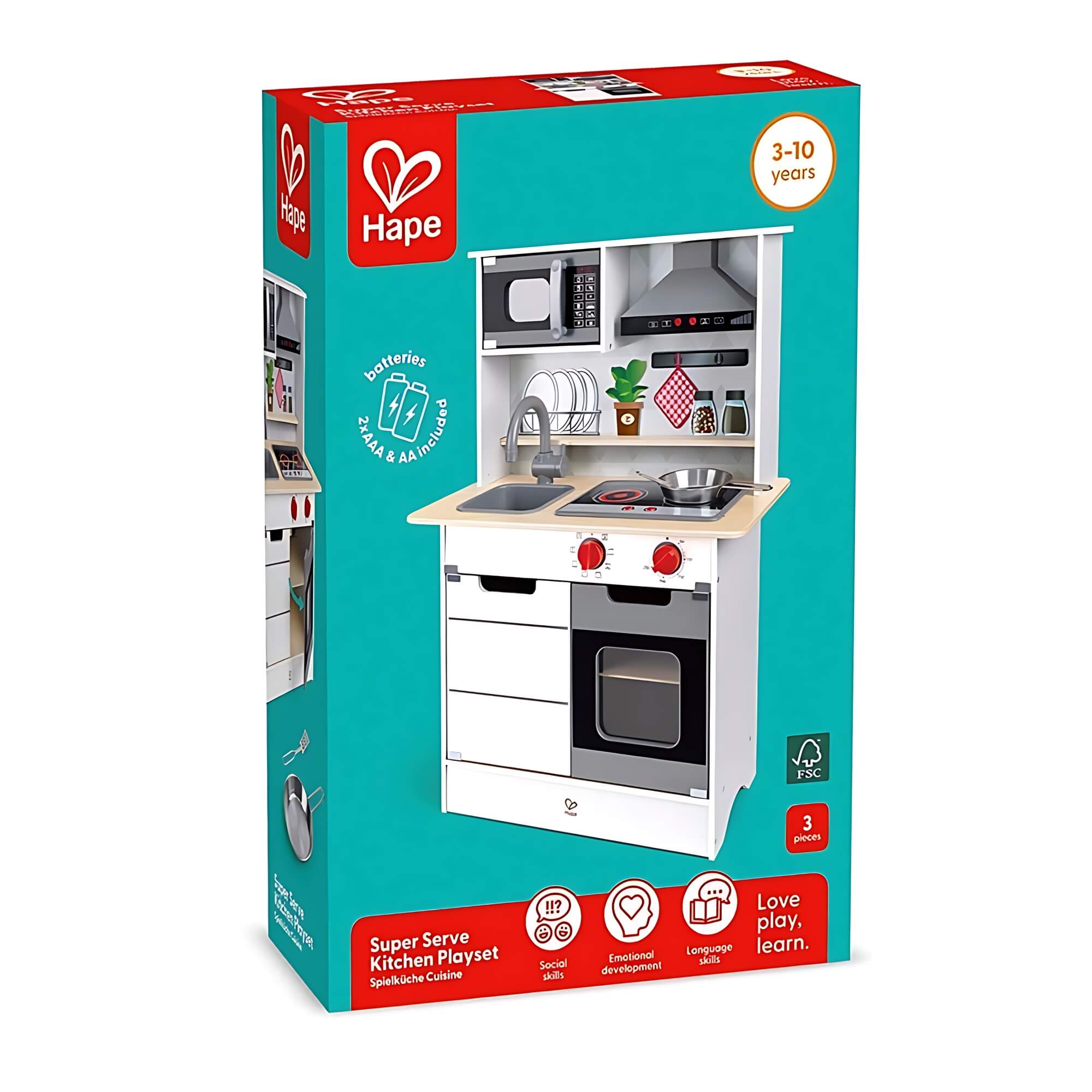 Brinquedo Infantil Cozinha Premium em Madeira 62 Peças Xalingo - 67589