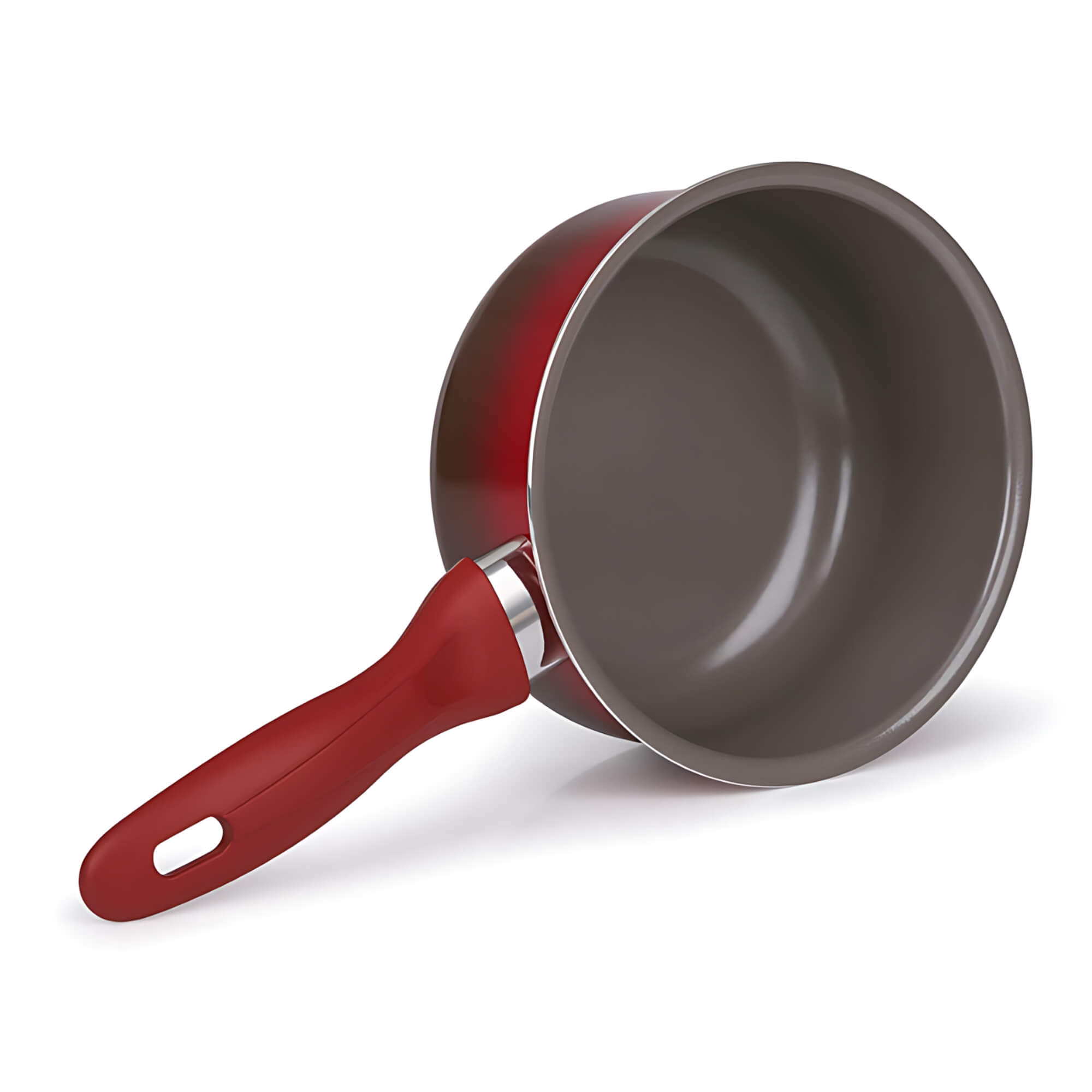 Jogo de Panelas Antiaderente Ceramic Life 7 Peças Easy Vermelho Brinox - 4789/103
