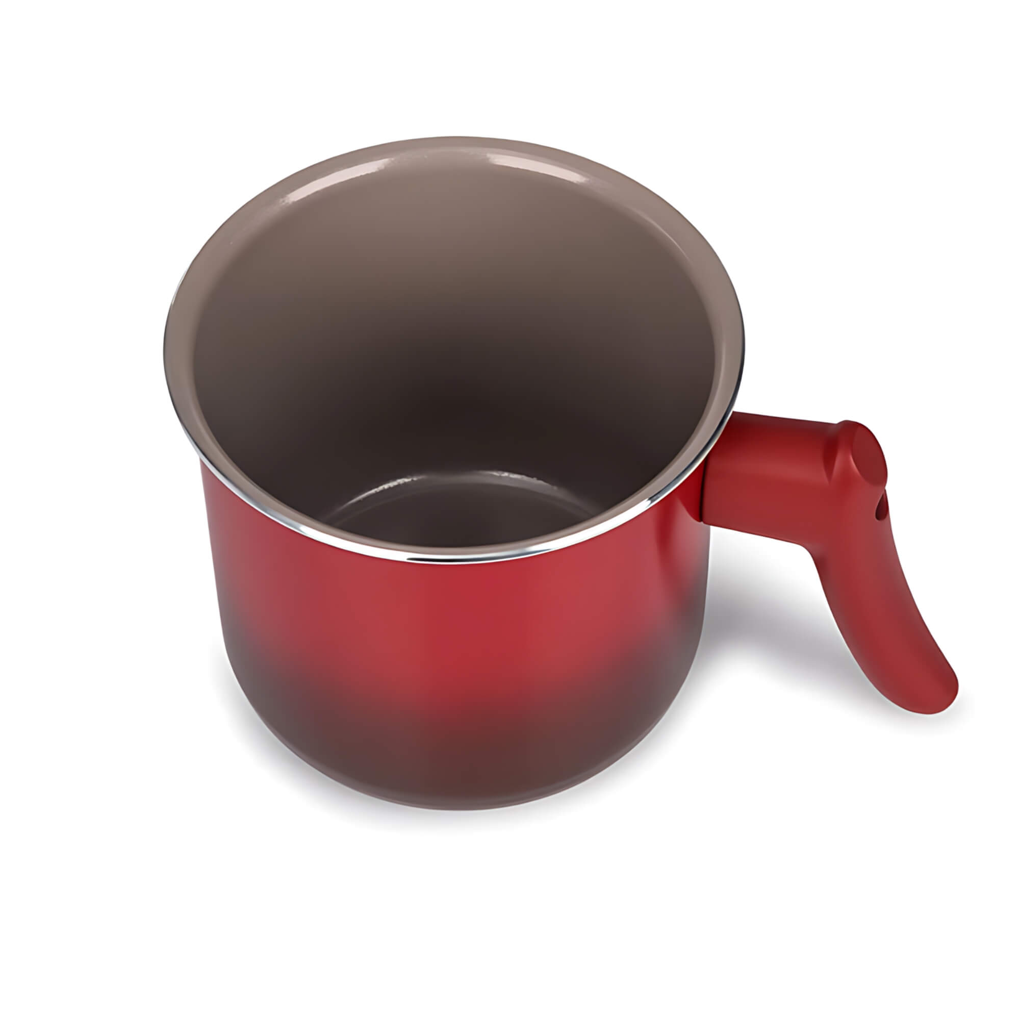 Jogo de Panelas Antiaderente Ceramic Life 7 Peças Easy Vermelho Brinox - 4789/103