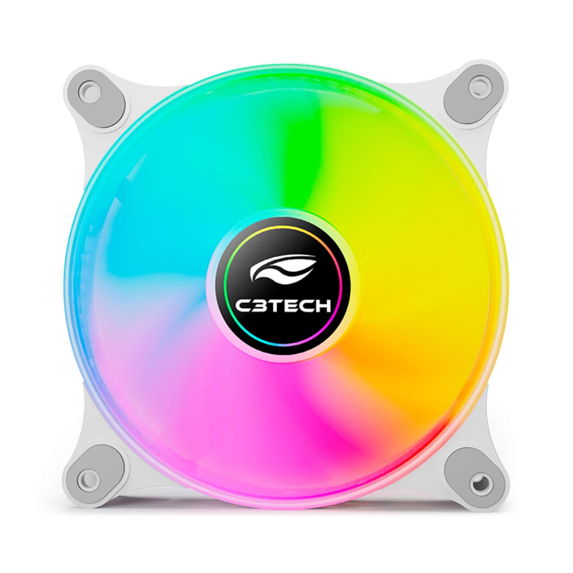 Cooler Fan F9-L160WH Branco RGB 12cm C3 TECH - 408230800400