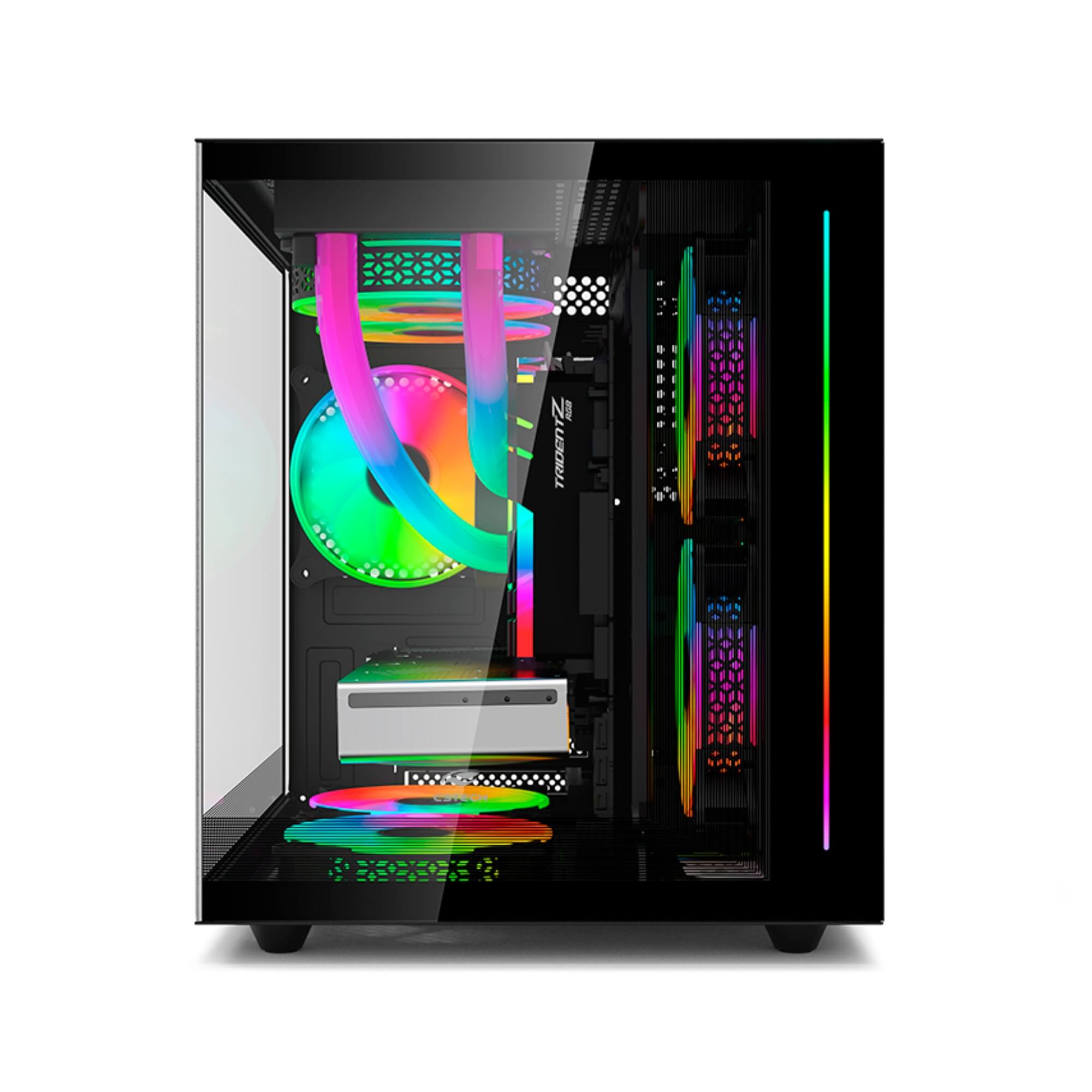 Gabinete Aquarius MT-G810BK Sem Fonte C3 Tech Gaming - 301030580100