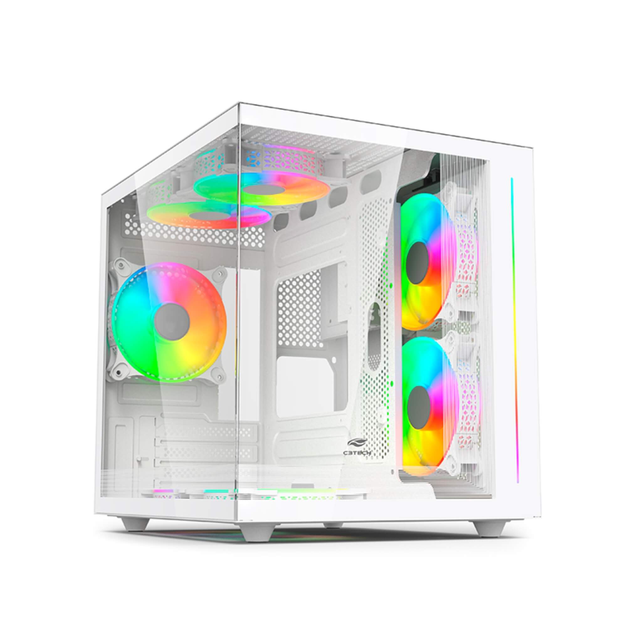 Gabinete Aquarius MT-G810WH Sem Fonte C3 Tech Gaming - 301030580400