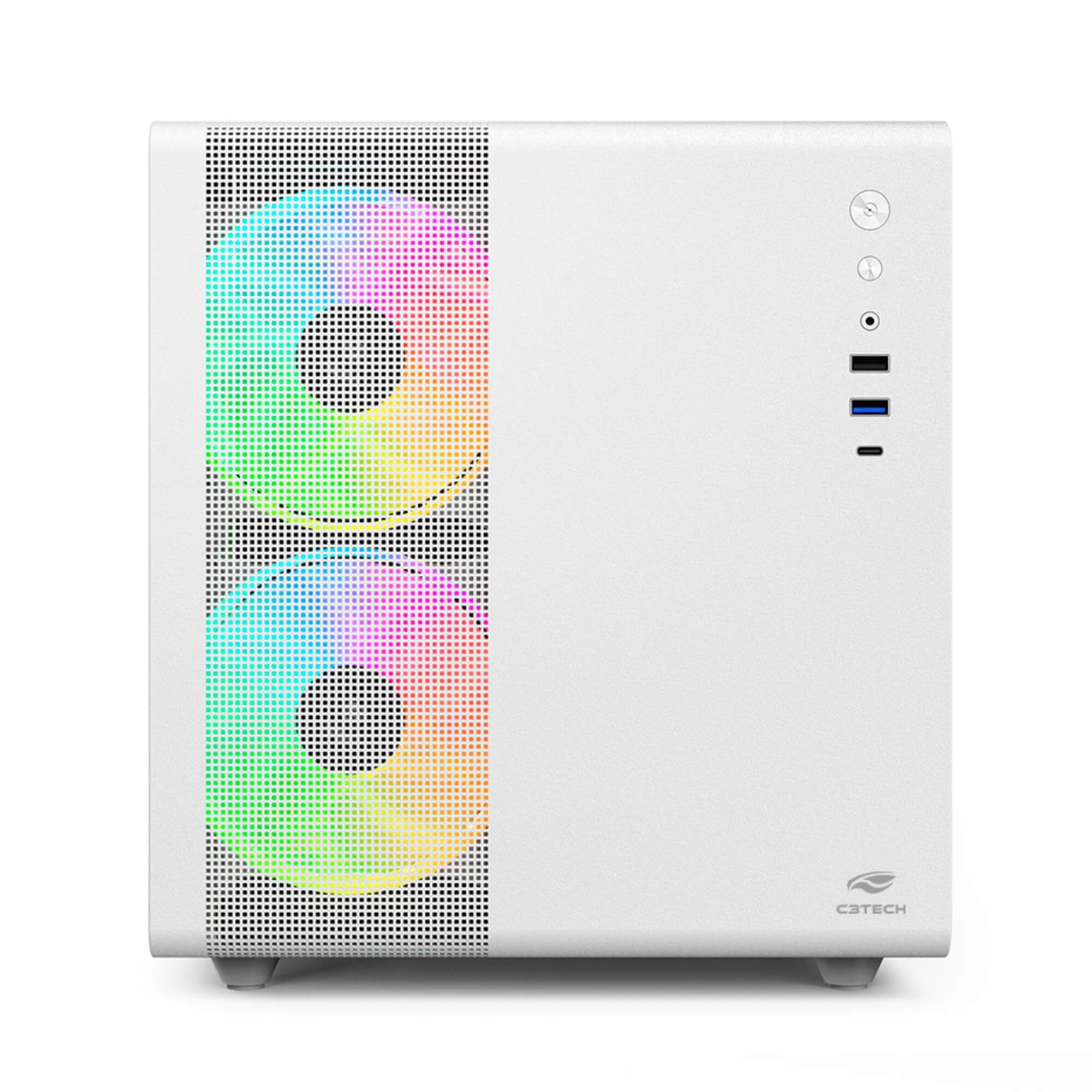 Gabinete Aquarius MT-G710WH Sem Fonte C3 Tech Gaming - 301030570400