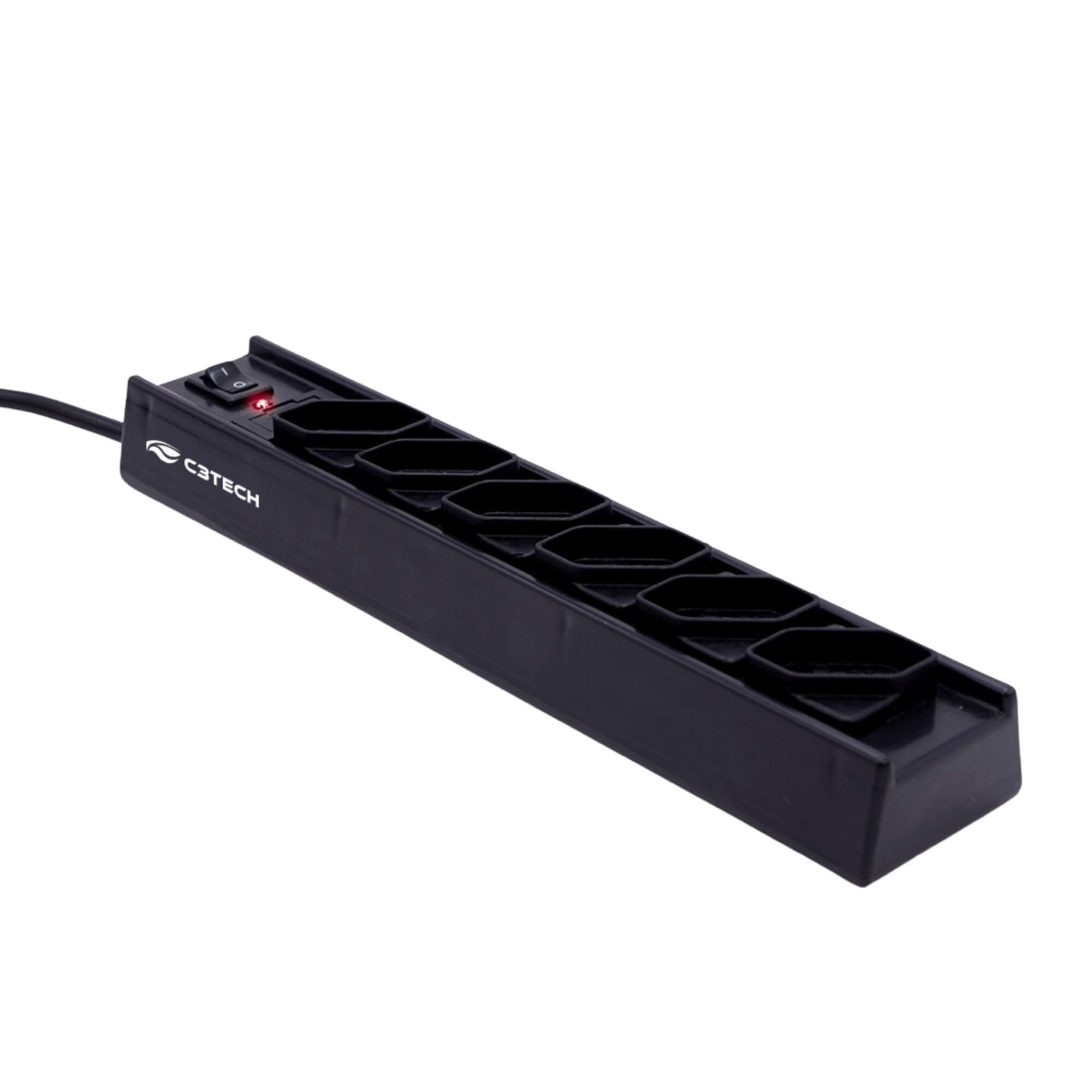 Extensão Filtro de Linha com 6 Tomadas FL-61BK C3 Tech - 315060080101