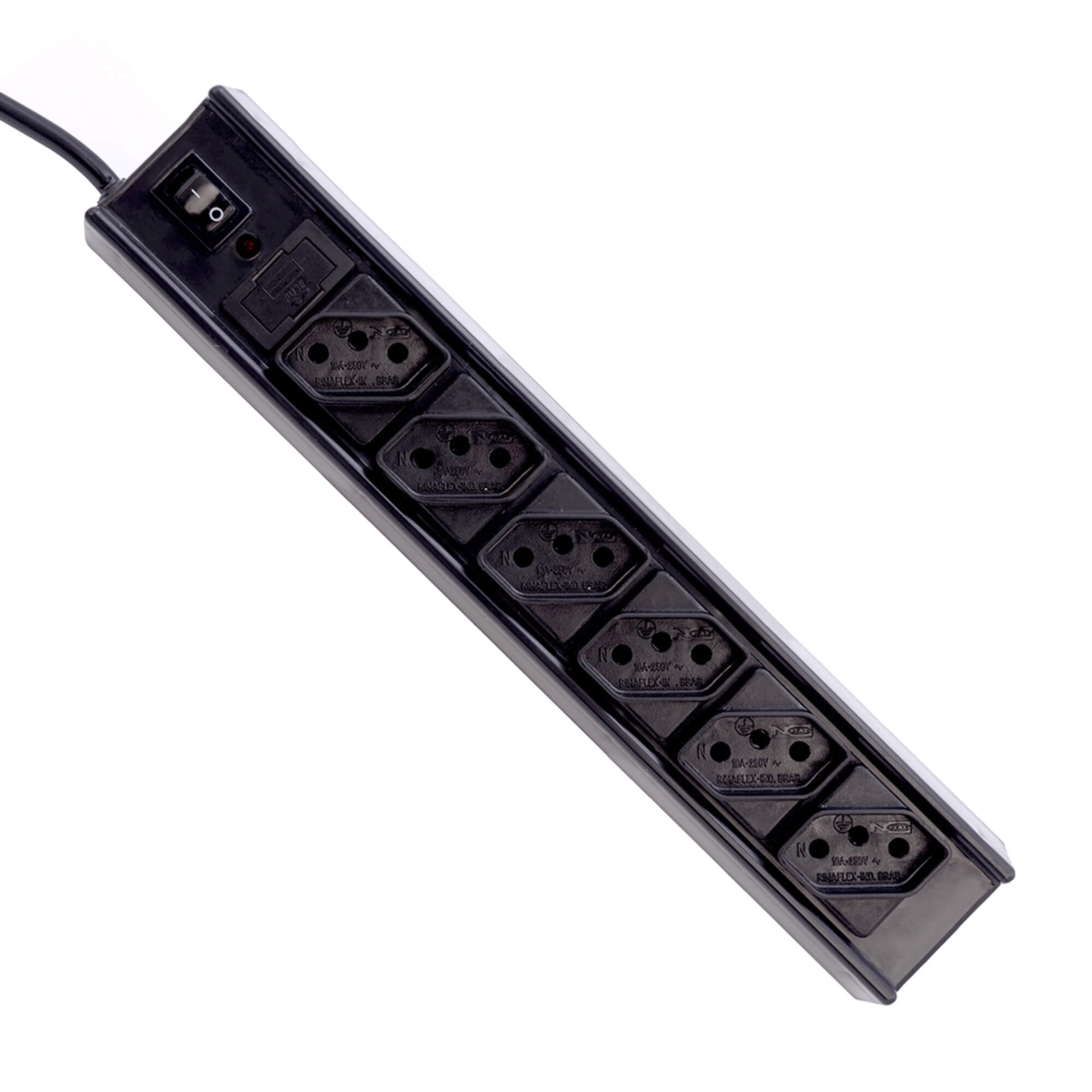 Extensão Filtro de Linha com 6 Tomadas FL-61BK C3 Tech - 315060080101