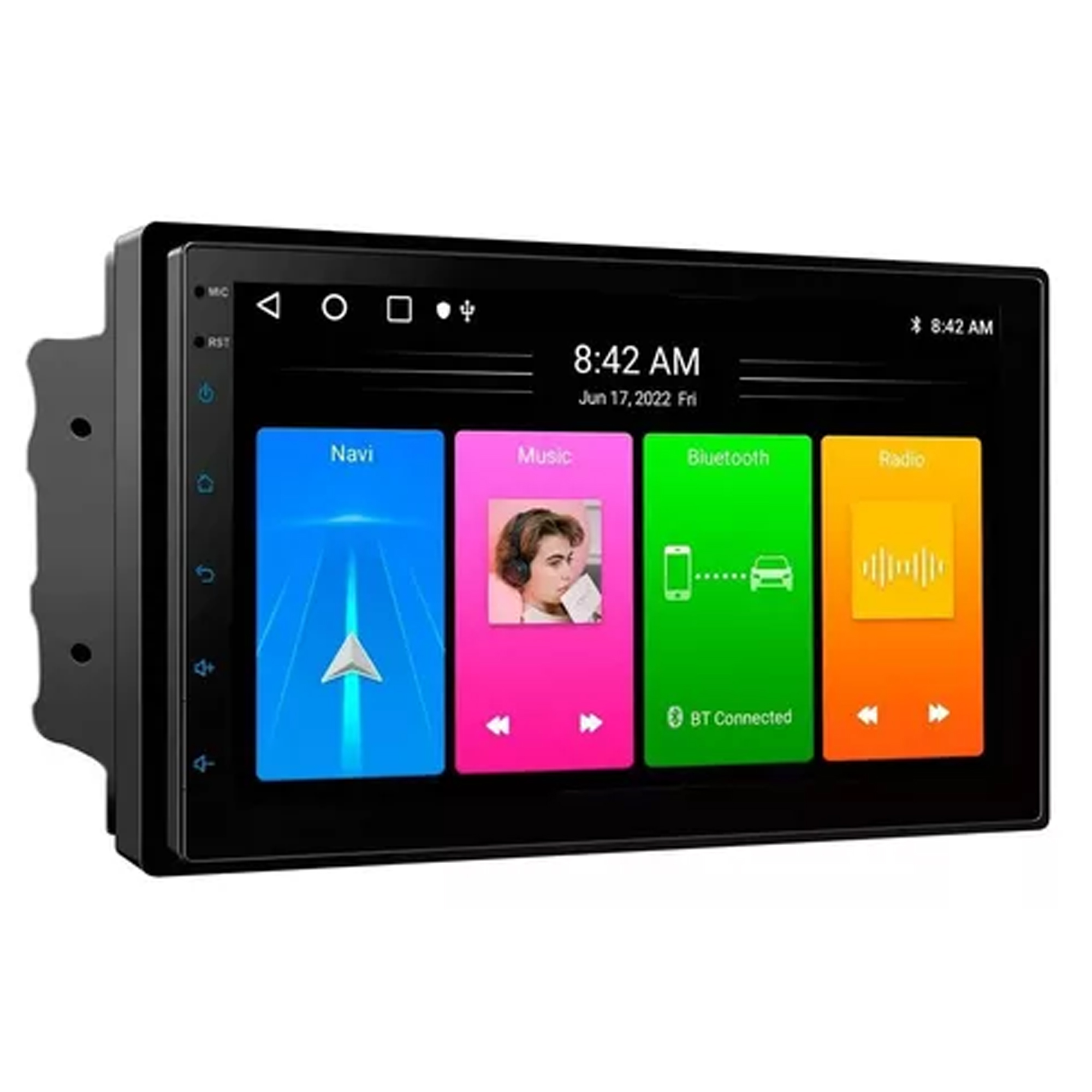 COMP Kit Multimidia Gol Voyage Saveiro G6 + Câmera de ré  Android 13 7" 2+32GB  Carplay e Android Auto HT-7210CA