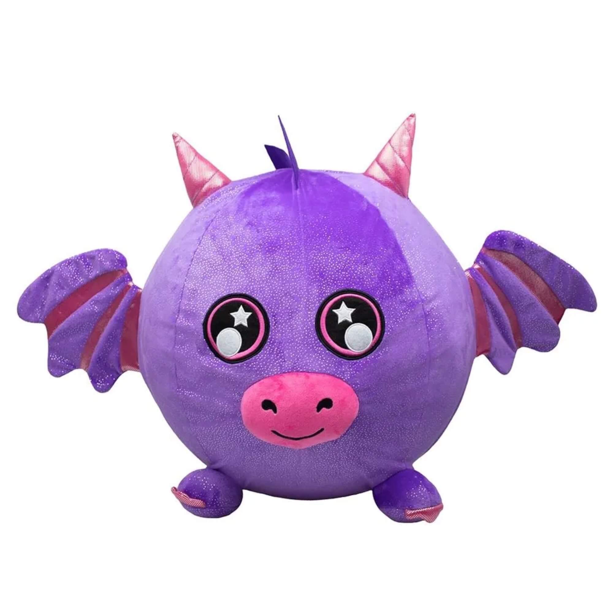 VAR Brinquedo Infantil 1x Pelúcia Biggies Inflável C/ Bomba de Ar  - Multilaser Modelo:Dragão