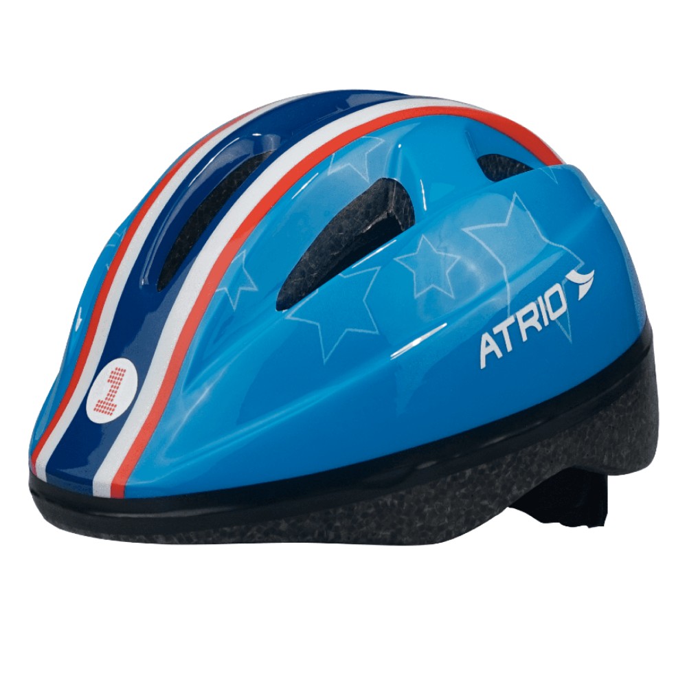 VAR Capacete 1 Unidade Ciclismo Infantil Azul e Vermelho P/PP - Atrio Cor:Azul Estrela;Tamanho:P