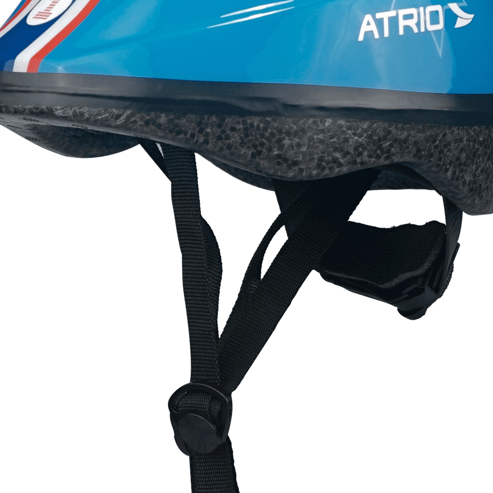 VAR Capacete 1 Unidade Ciclismo Infantil Azul e Vermelho P/PP - Atrio Cor:Azul Estrela;Tamanho:P