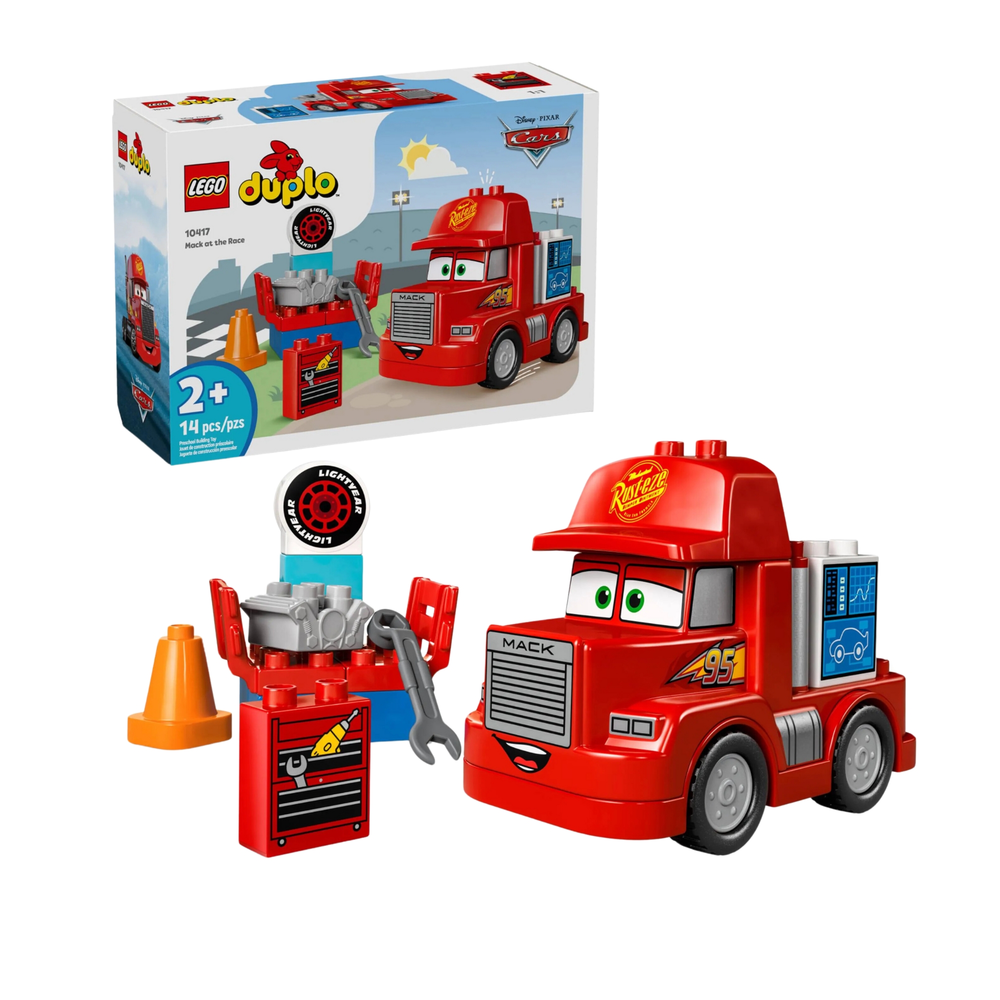 LEGO DUPLO Mack na Corrida 14 peças - 4111110417