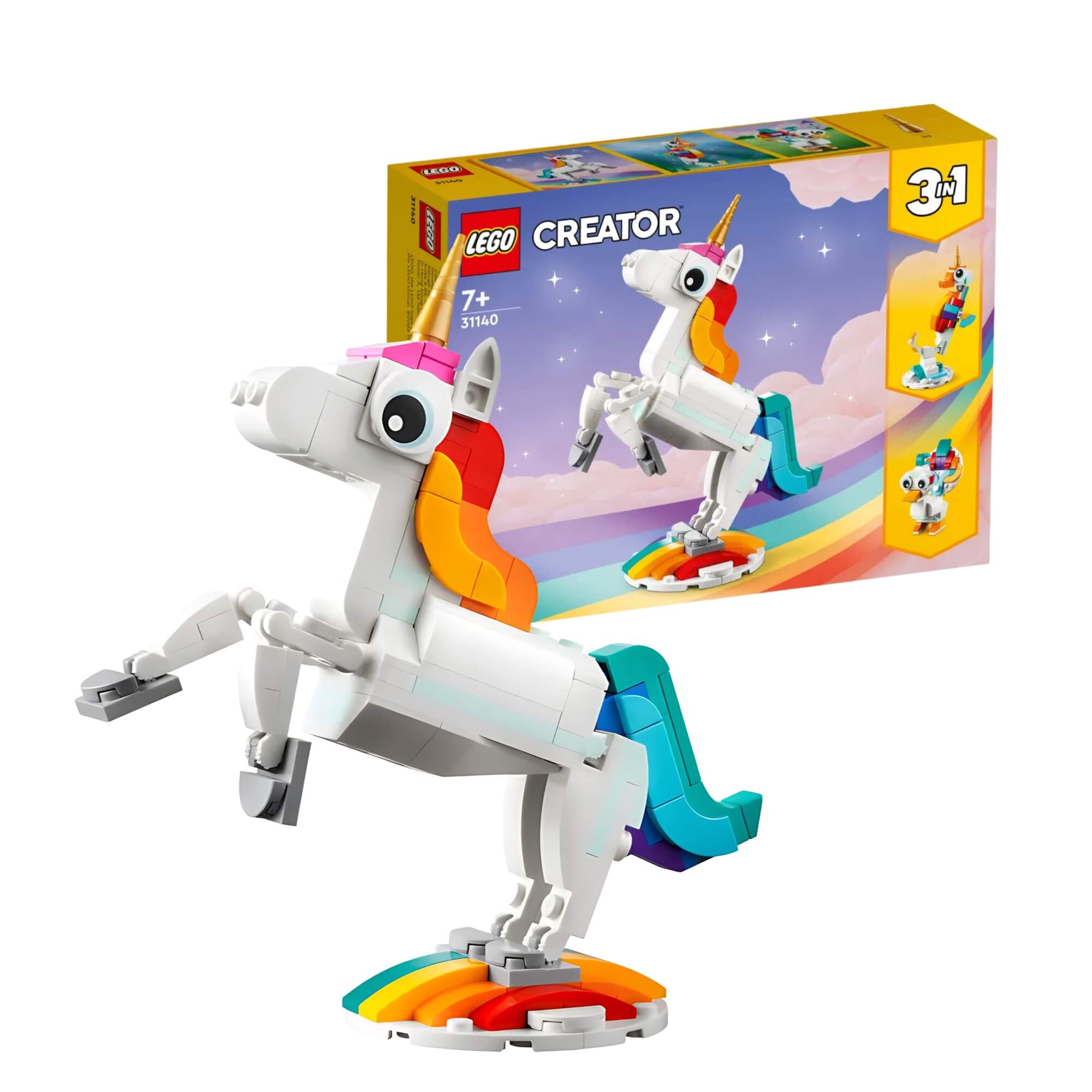 LEGO Creator 3 em 1 Unicórnio Mágico 145 peças - 4111131140