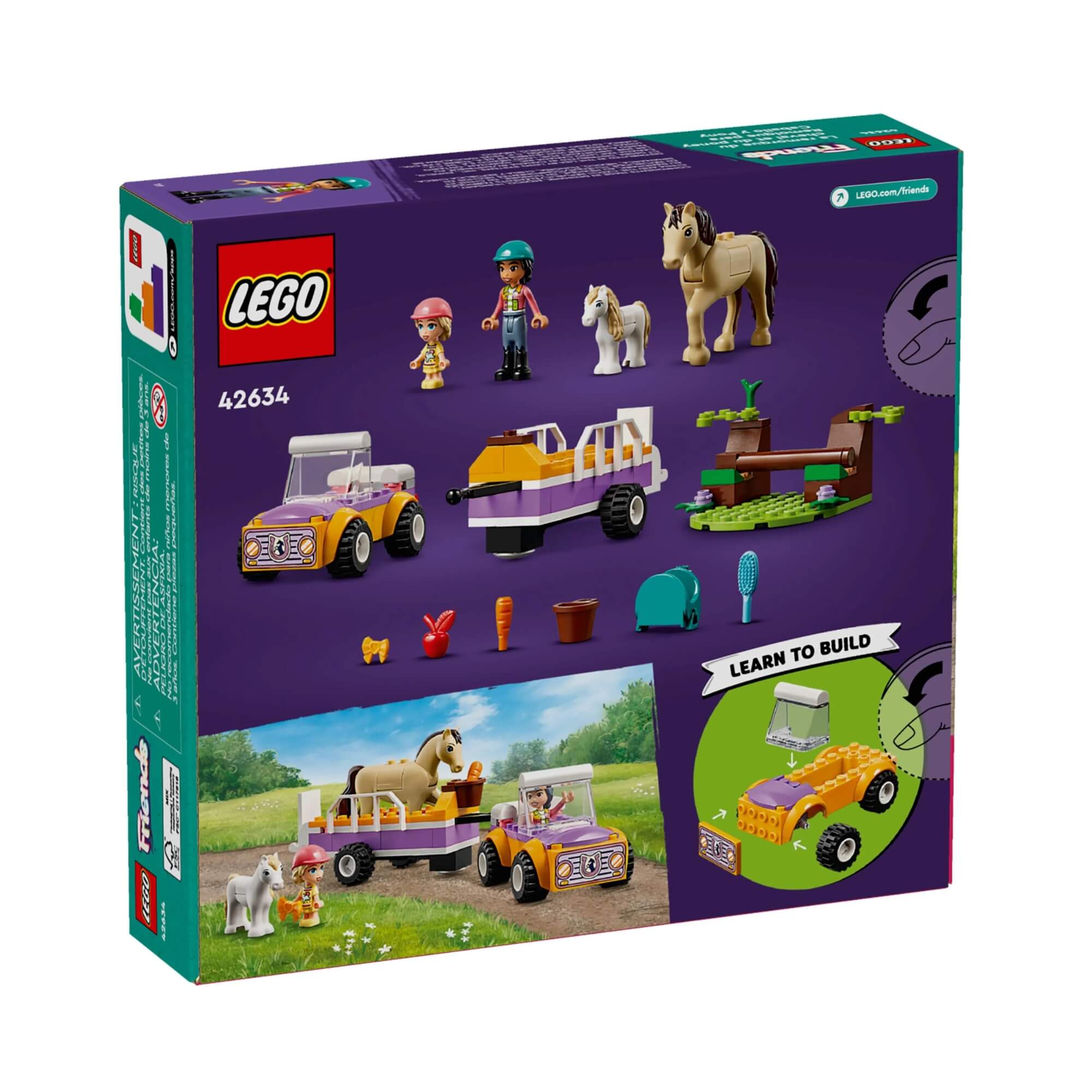 LEGO Friends Trailer de Cavalo e Pônei 105 peças - 4111142634