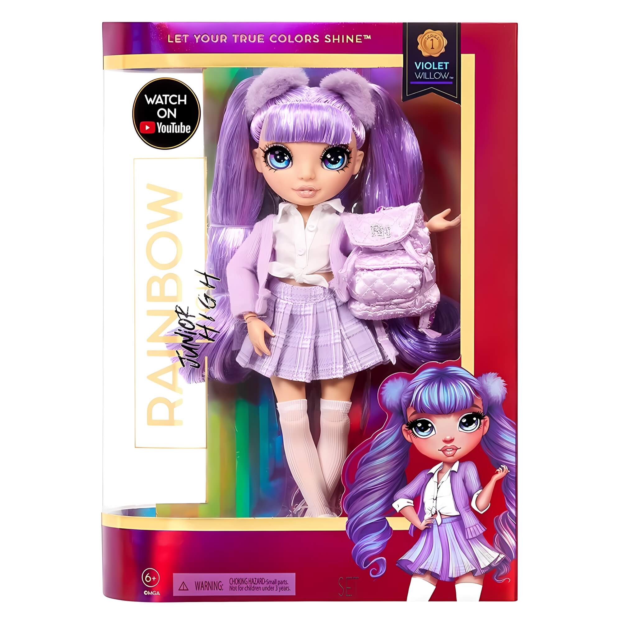 Boneca Rainbow High Junior Violet Willow MGA - 4222580027