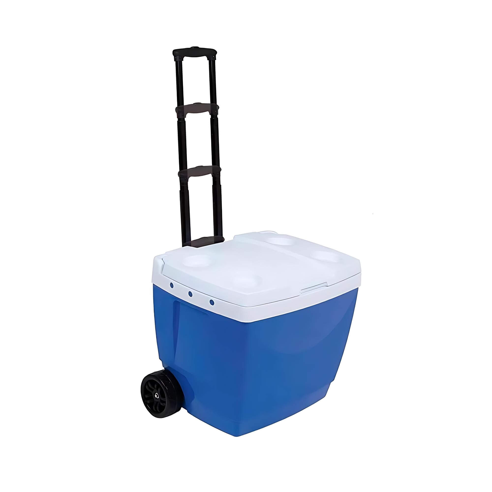 Caixa Térmica 42 Litros com Alça e Rodas Azul MOR - 25108221