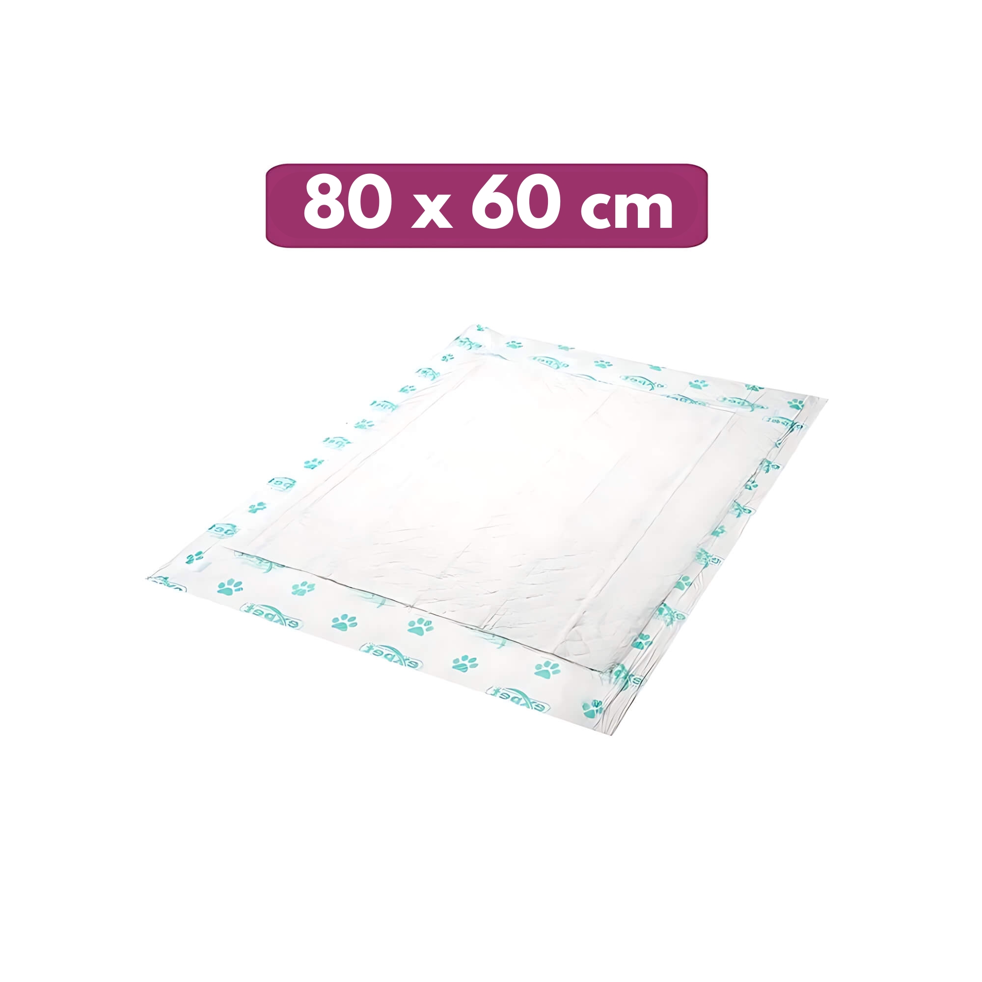 Tapete Higiênico Tutti Seco 7 unidades 80x60cm Blue Multilaser Mimo - 0204