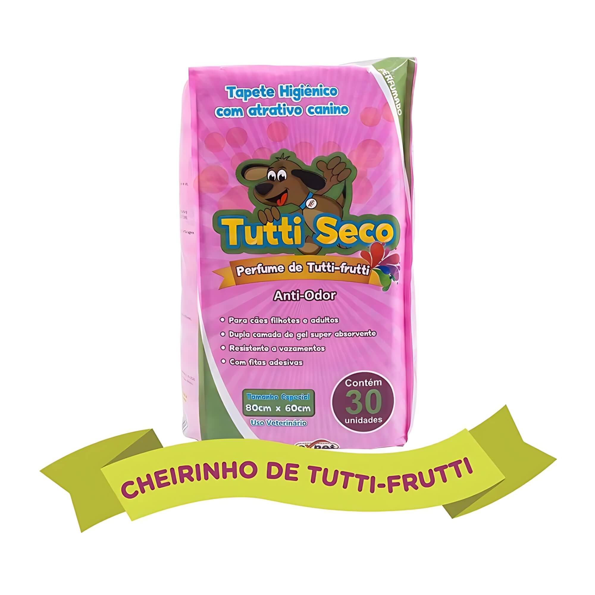 Tapete Higiênico Tutti Seco 30 unidades 80x60cm Blue Multilaser Mimo - 0205