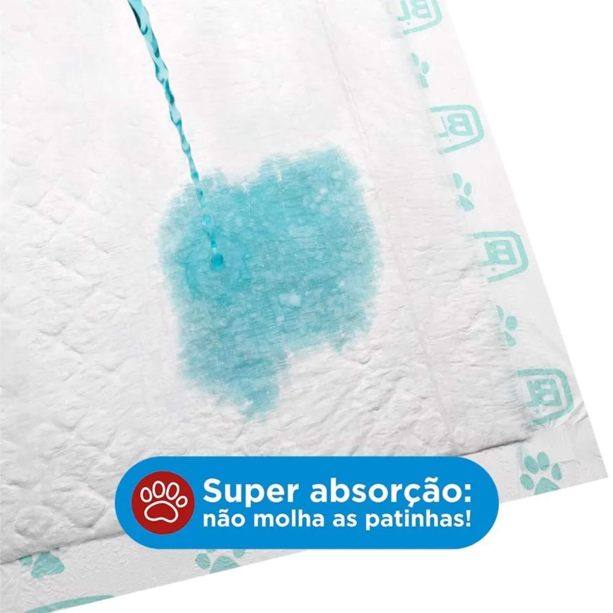 Tapete Higiênico Tico Pads 50 unidades 55x60cm Blue Multilaser Mimo - 0303