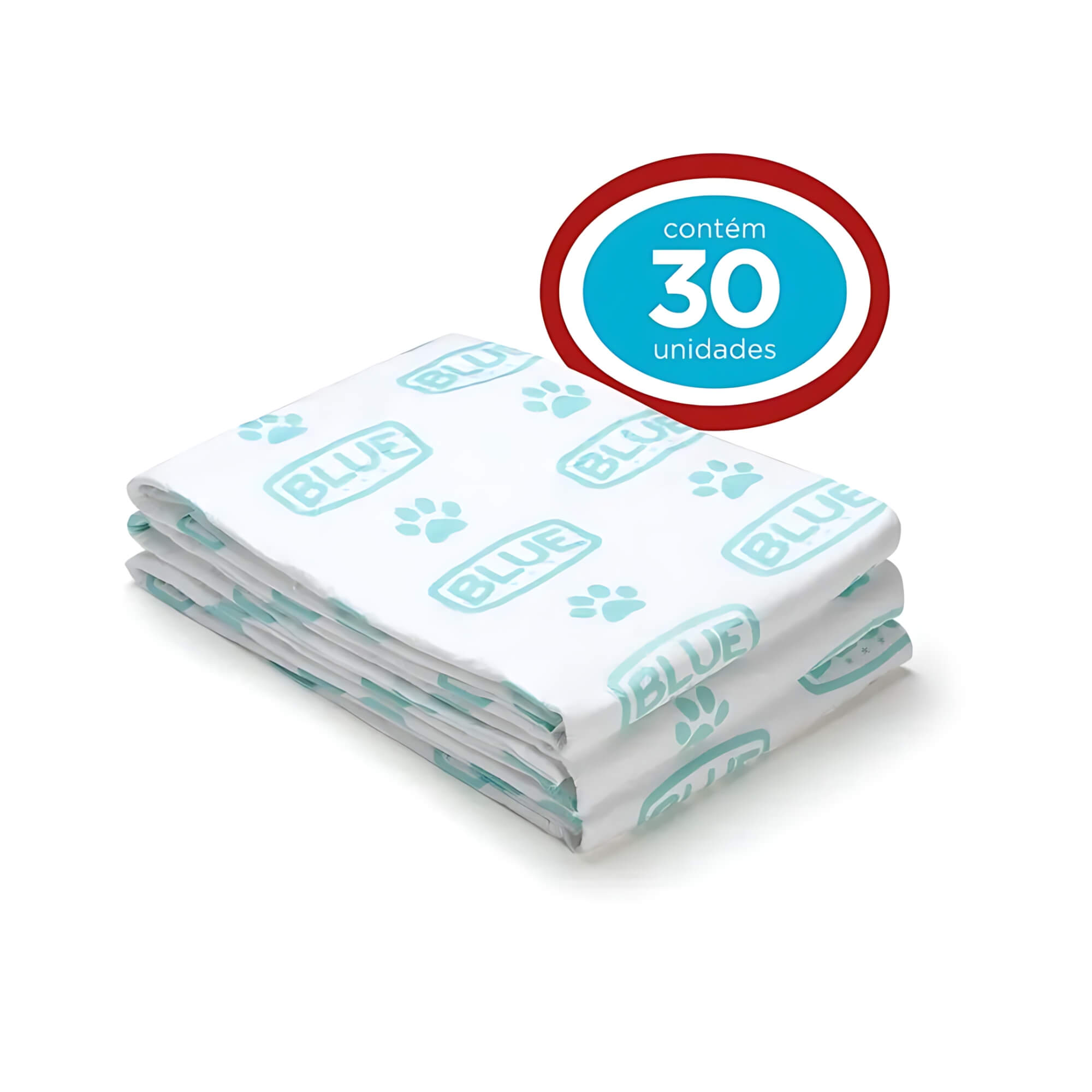 Tapete Higiênico Tico Pads 30 unidades 55x60cm Blue Multilaser Mimo - 0307