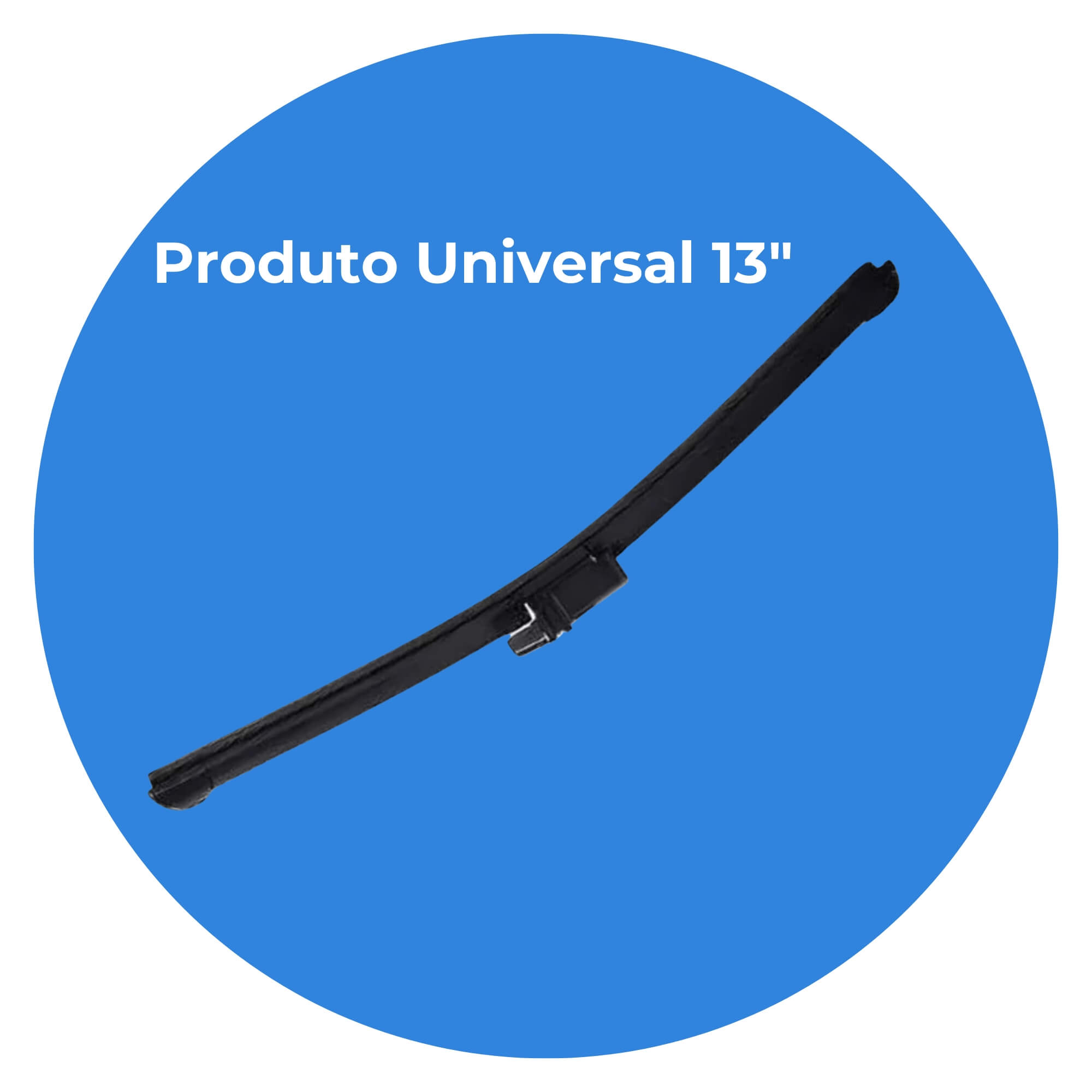 Palheta Limpadora de Silicone Universal 13" Polegadas Para Traseira do Veículo Tiger Auto - 0503013