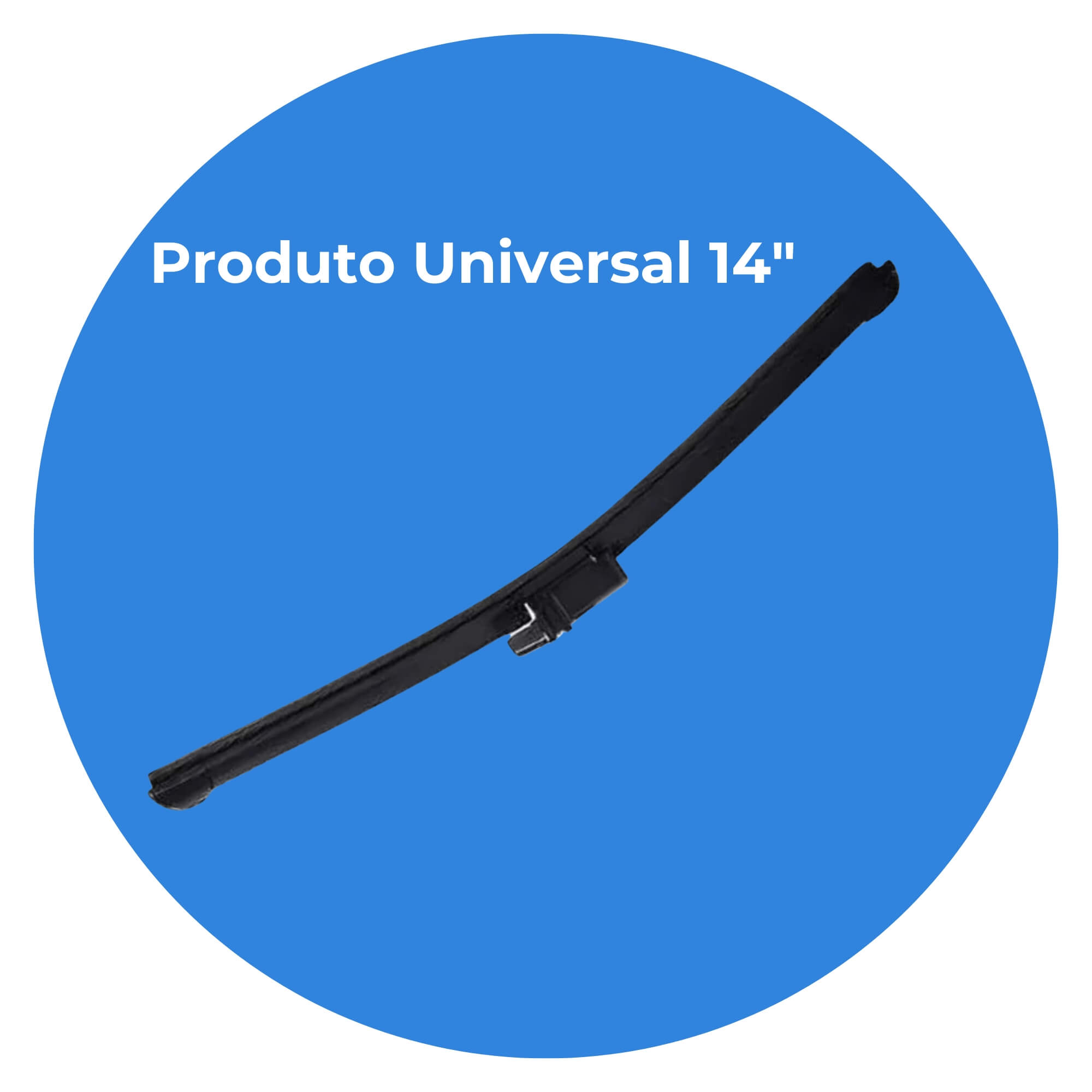 Palheta Limpadora de Silicone Universal 14" Polegadas Para Traseira do Veículo Tiger Auto - 0503014