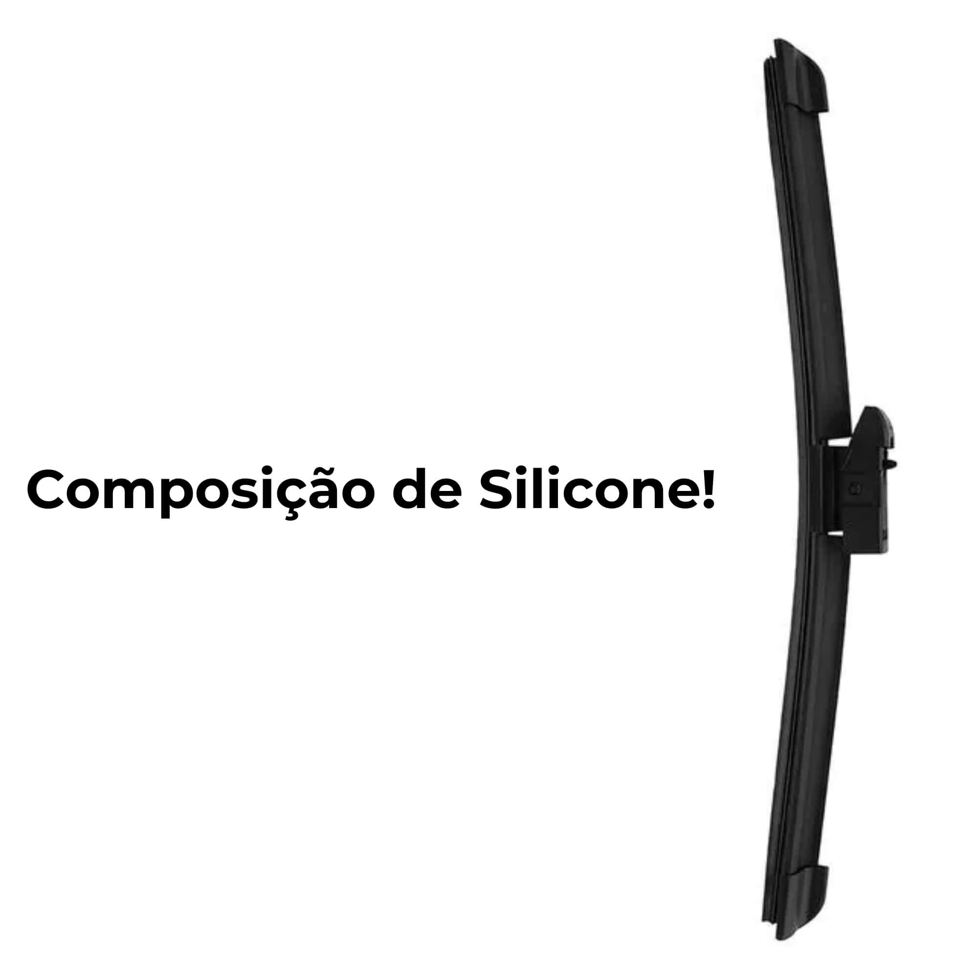 Palheta Limpadora de Silicone Universal 16" Polegadas Para Traseira do Veículo Tiger Auto - 0503016