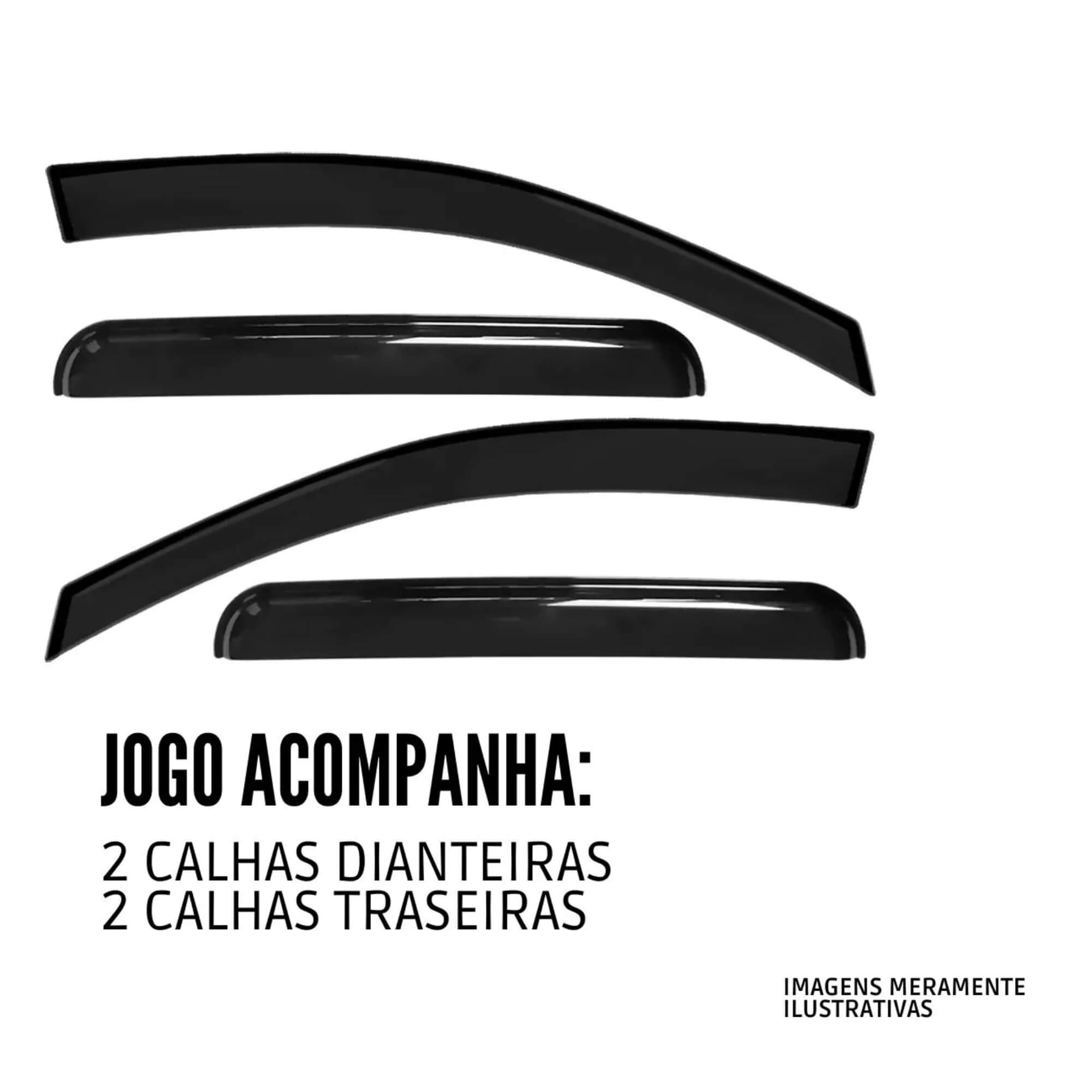 Calha de Chuva Slim para Kardian 2024/2025 4 Portas TG Poli - 29013