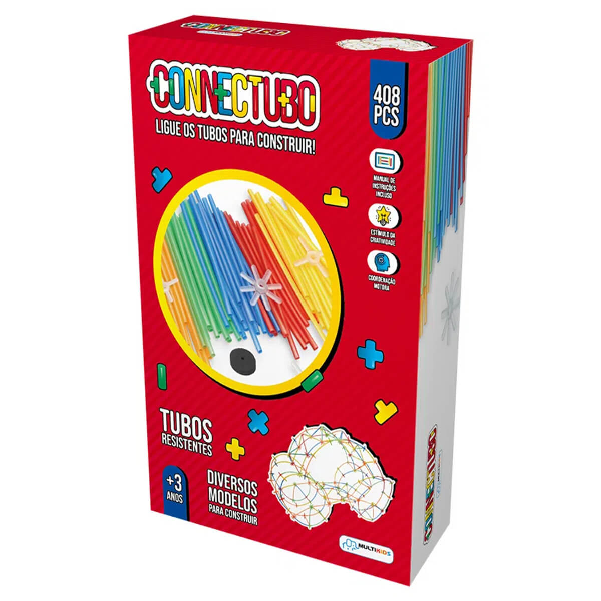 Brinquedo Connectubo 238 Peças Multikids - BR1397