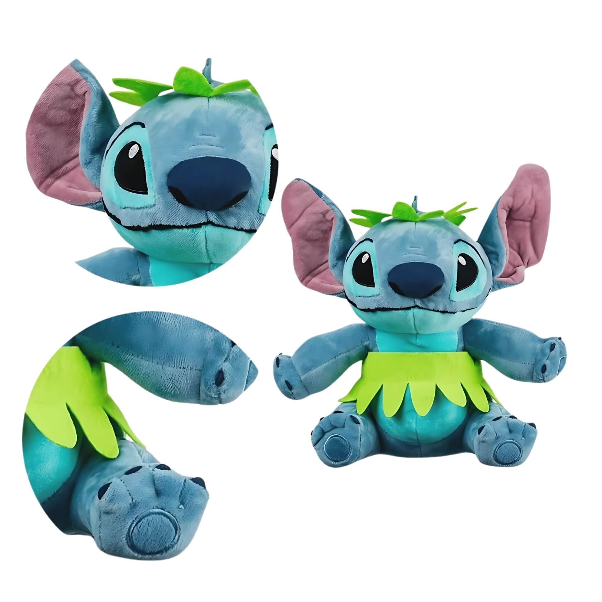 Pelúcia Stitch Hula Hula com Mecanismo Luz e Som 30cm Multikids - BR2199