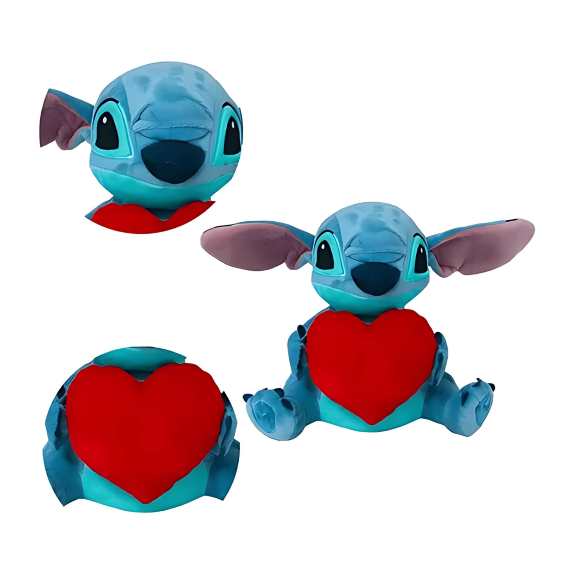 Pelúcia Stitch Coração com Luz e Som 30cm Multikids - BR1513