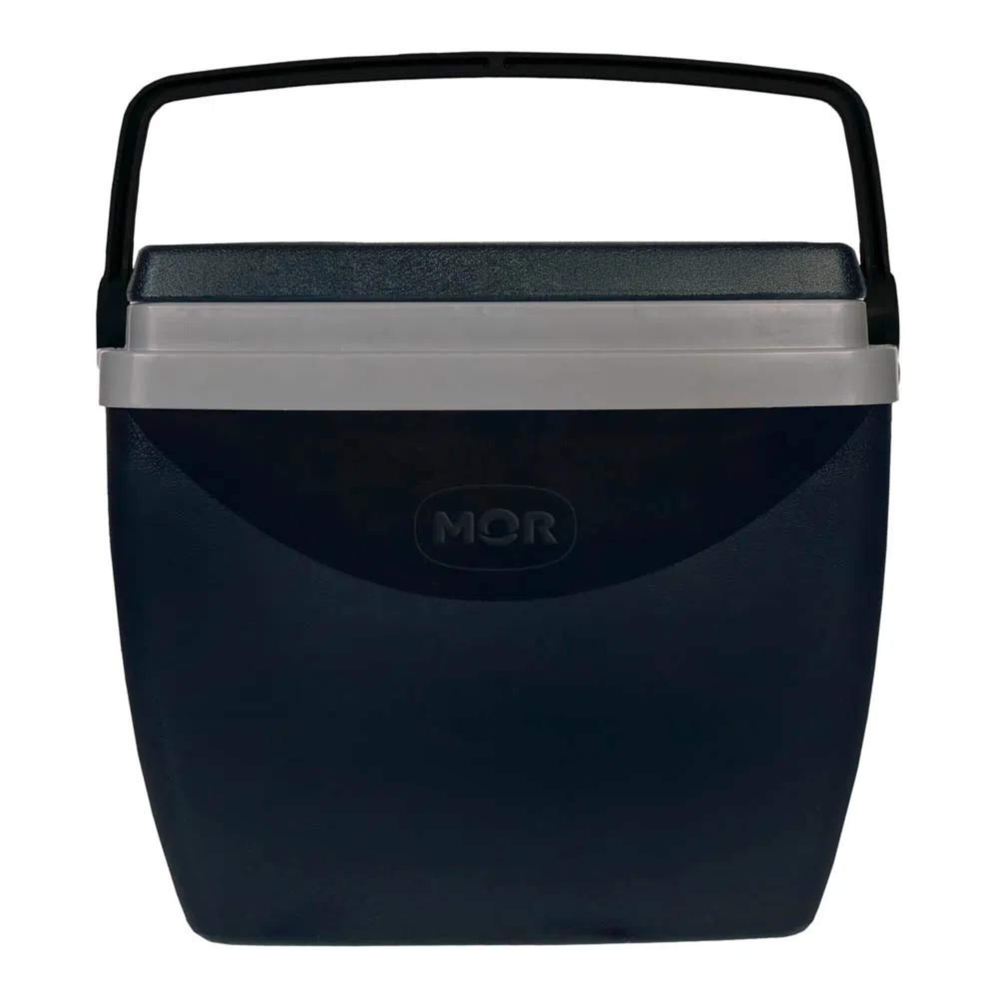 Caixa Térmica 1x Cooler 18 Litros Verão Praia Piscina - MOR Cor:Preto