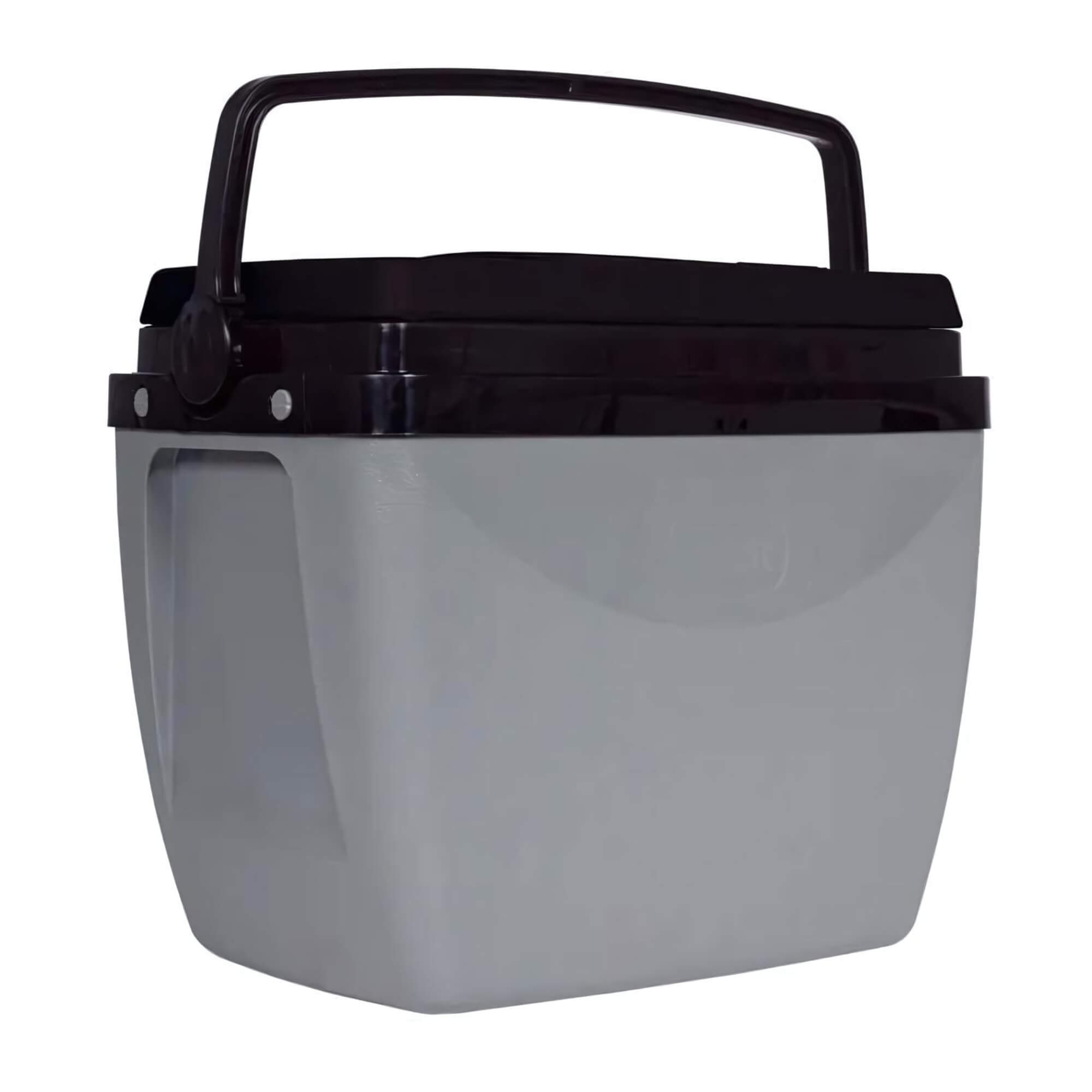 Caixa Térmica 1x Cooler 18 Litros Verão Praia Piscina - MOR Cor:Cinza C/ Preto