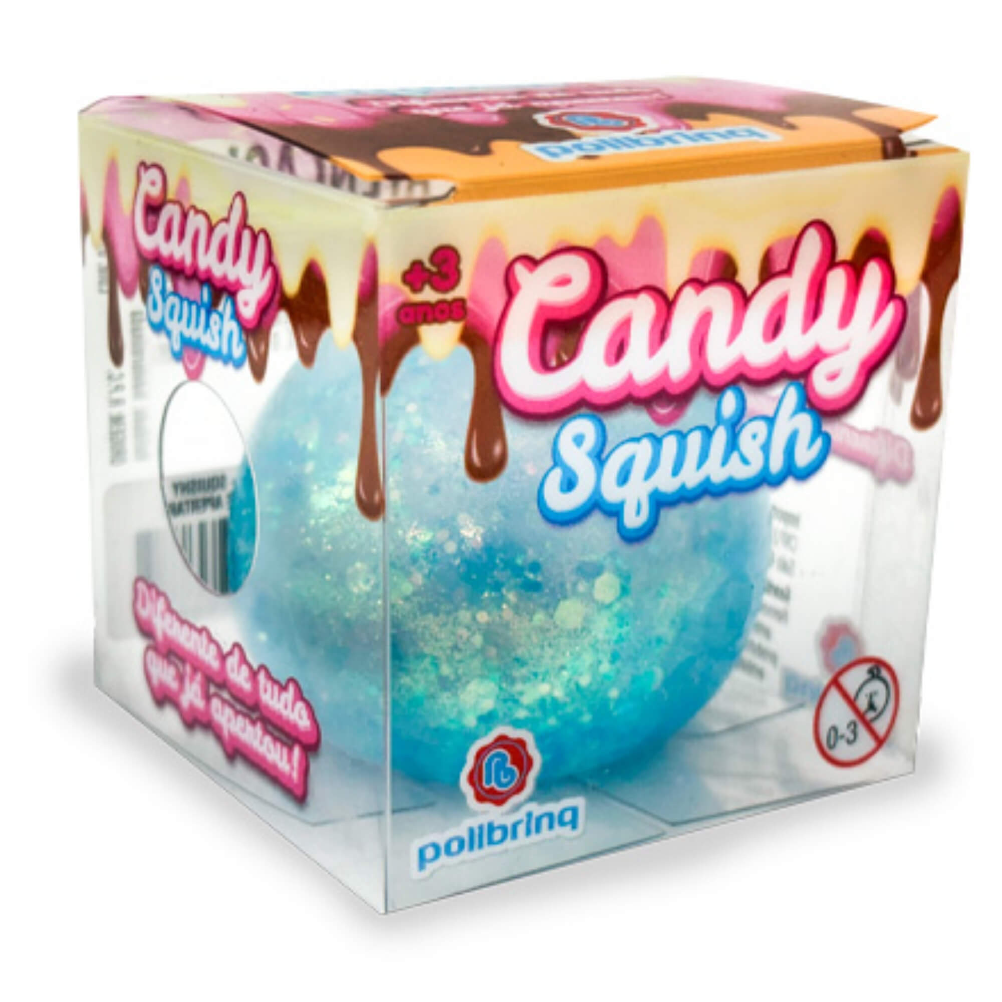 Brinquedo Antiestresse Squishy Apertar Doces Sortido Unitário Infantil PoliBrinq - SQ250