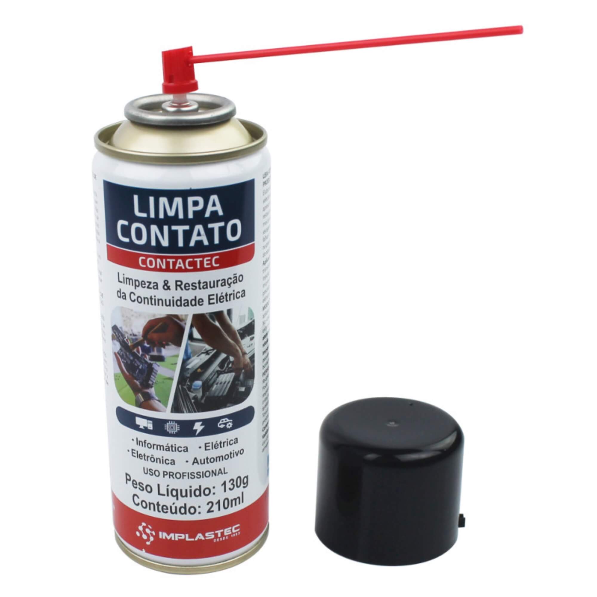 Spray Limpa Contato 130G 210Ml Contactec Implastec - 678