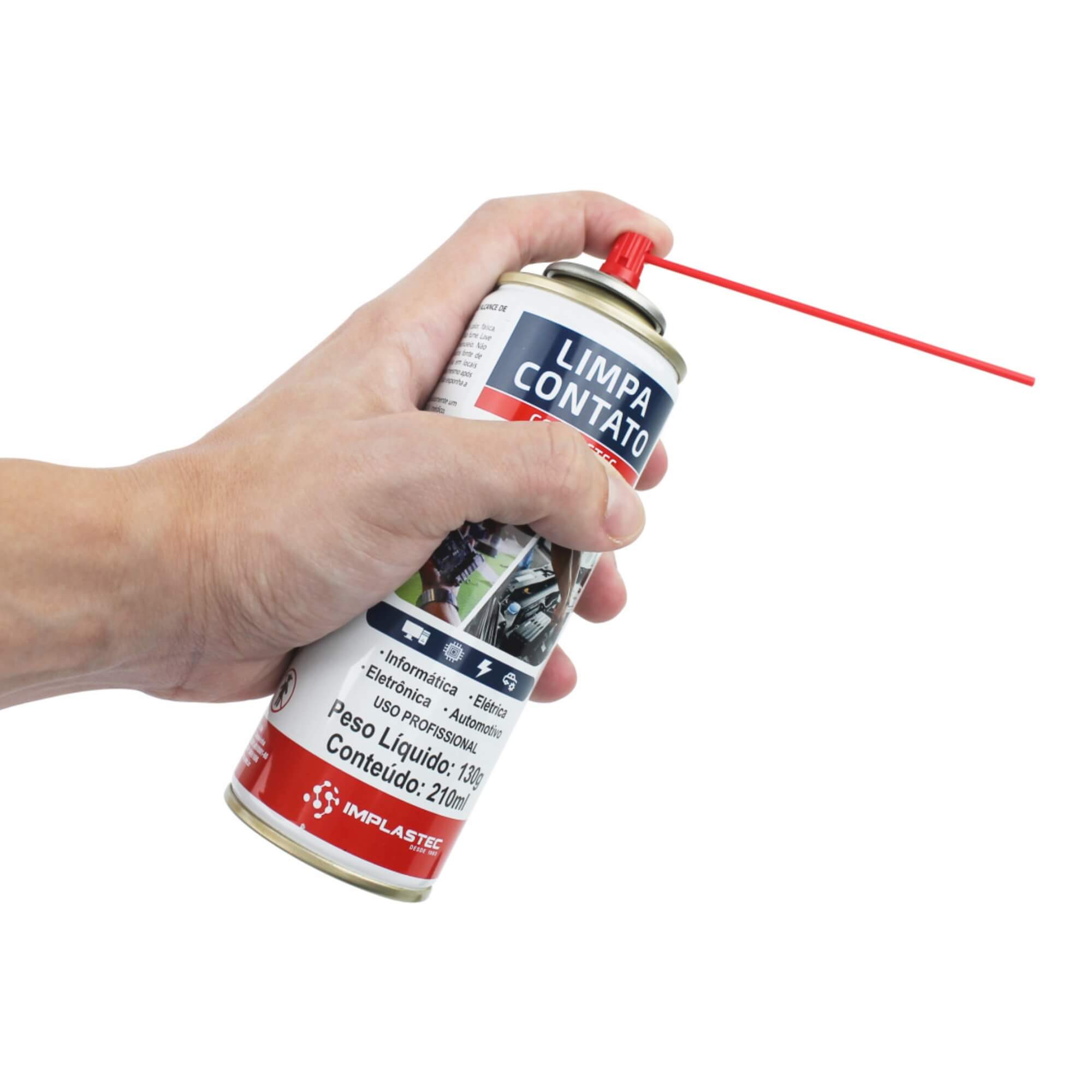 Spray Limpa Contato 130G 210Ml Contactec Implastec - 678