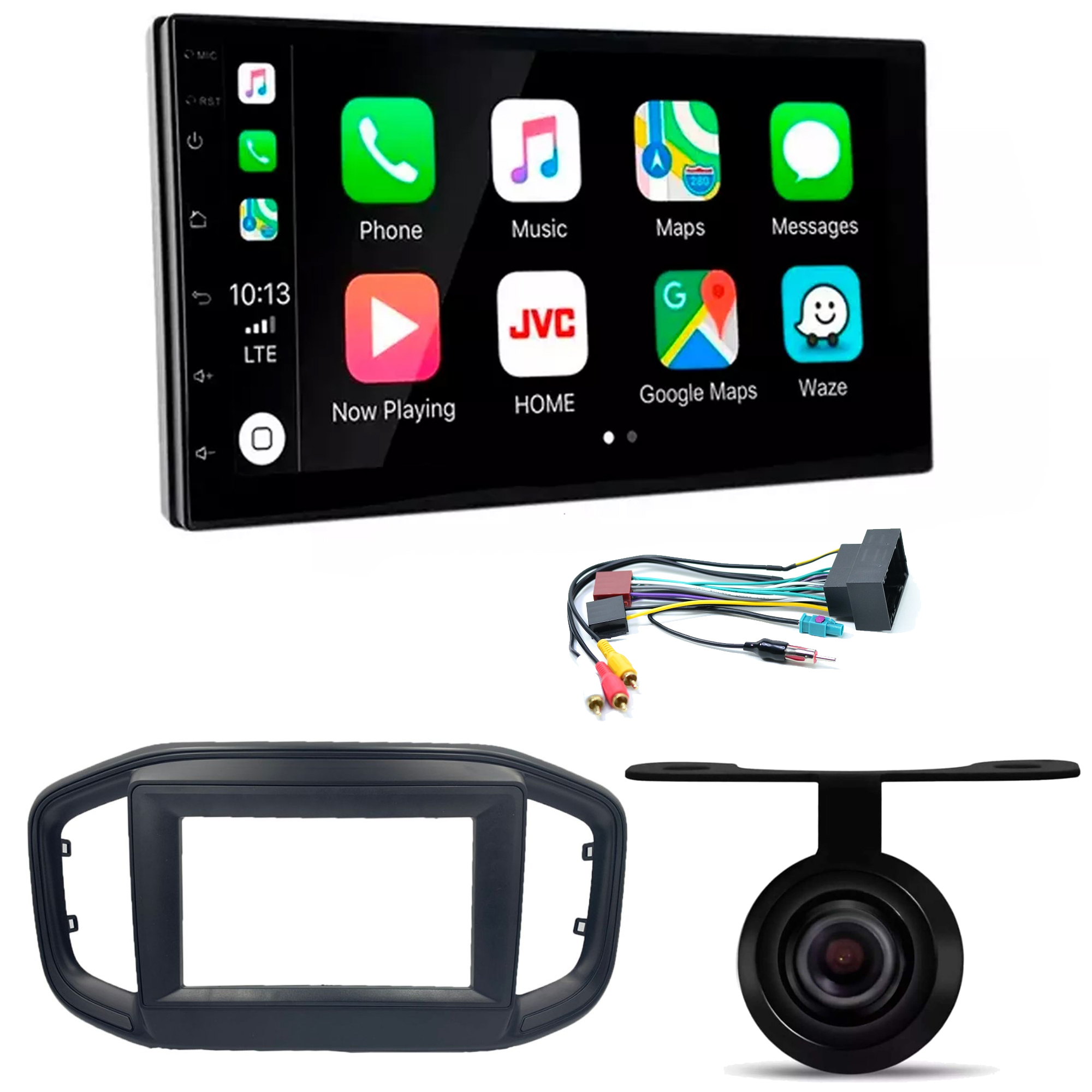 COMP Kit Multimídia Strada Fiorino 2021 a 2024 7" Octa-Core 4GB/64GB câmera de ré e chicotes  - HT-7864CA