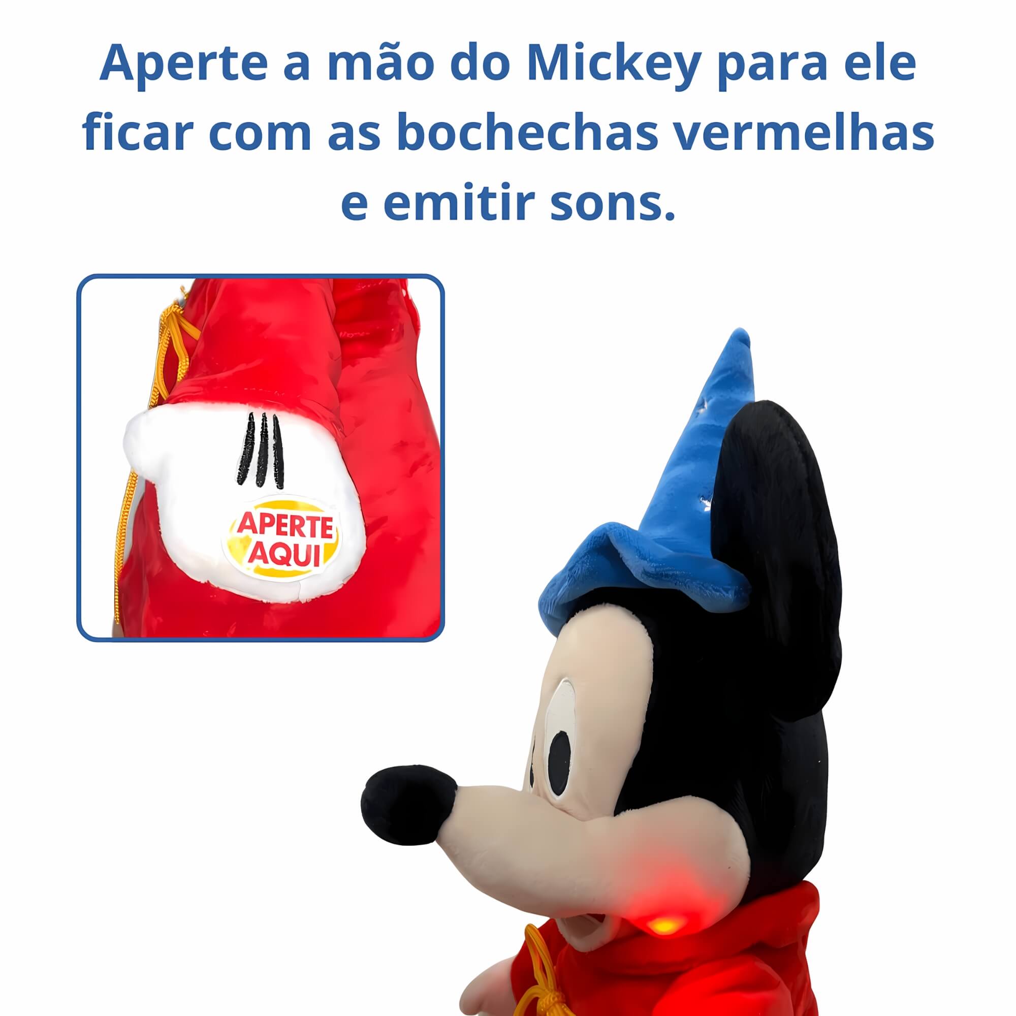 Pelúcia Mickey Fantasia 40cm Multikids - BR2197