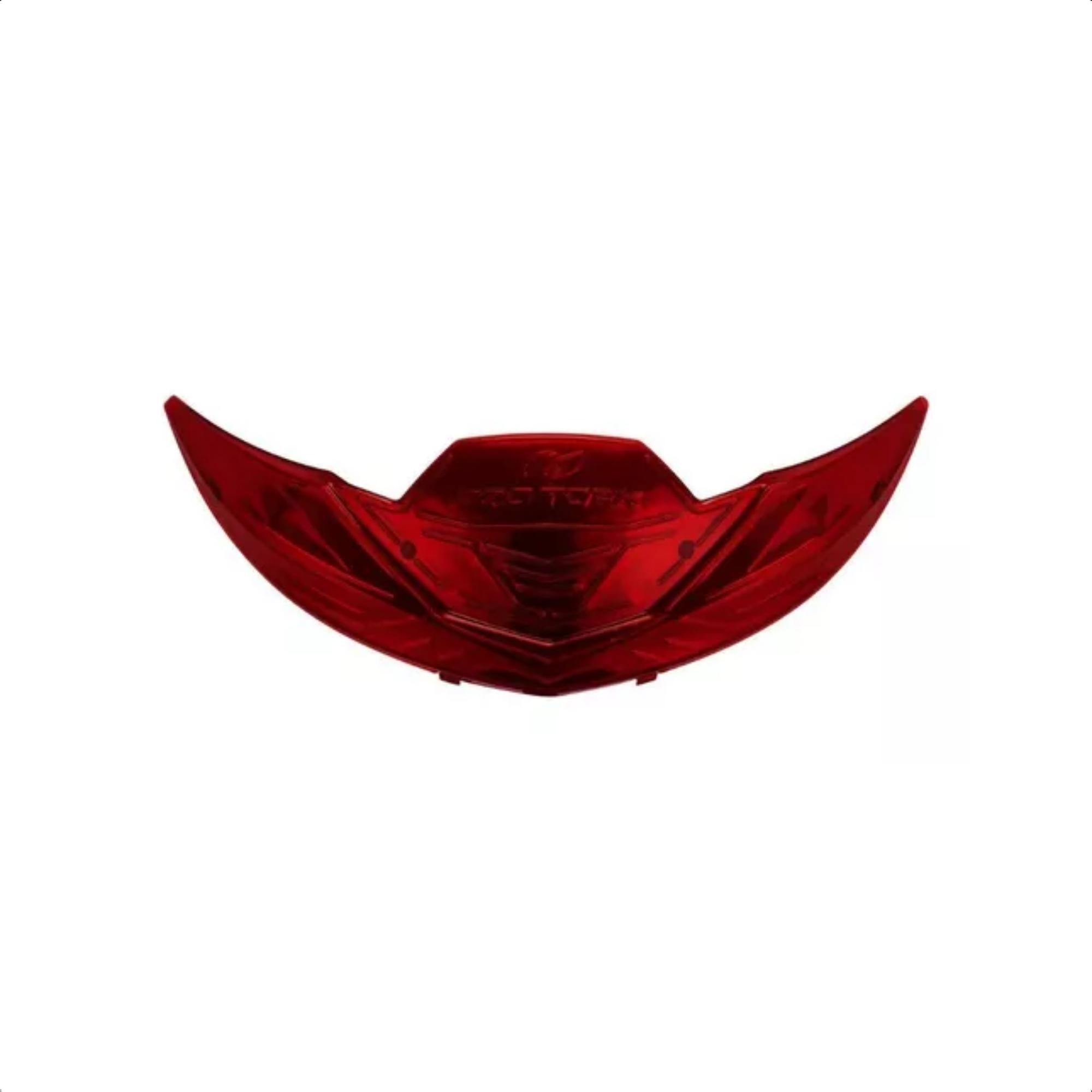VAR Baú Bauleto Moto Traseiro 35 Litros Smart Box 4 Universal Preto Lente Fumê/Vermelho - Pro Tork Cor:Vermelho