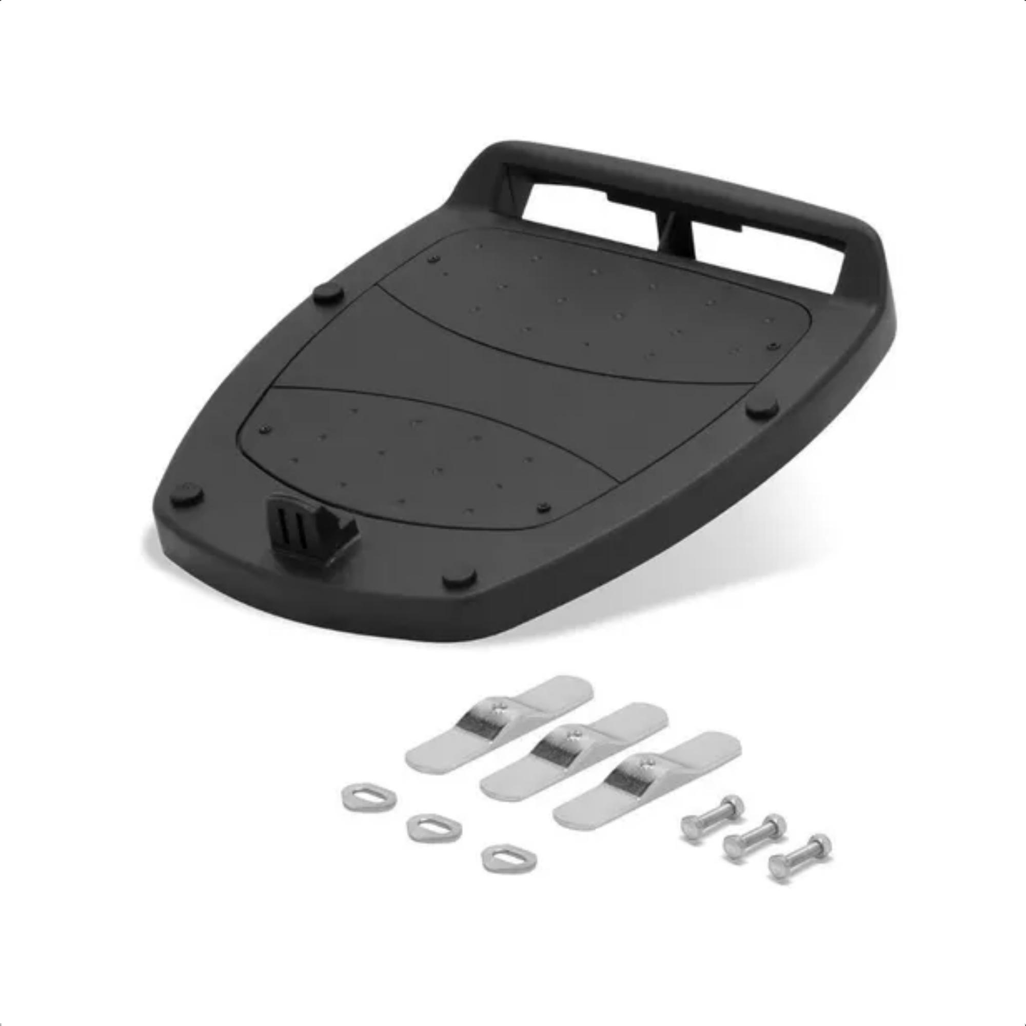 VAR Baú Bauleto Moto Traseiro 35 Litros Smart Box 4 Universal Preto Lente Fumê/Vermelho - Pro Tork Cor:Vermelho
