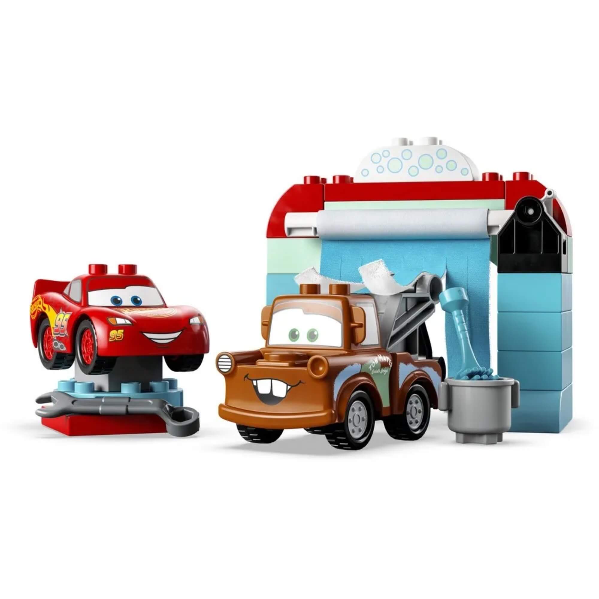 LEGO DUPLO Diversão No Lava-Jato Com Relâmpago McQueen e Mate 29 Peças - 4111110996